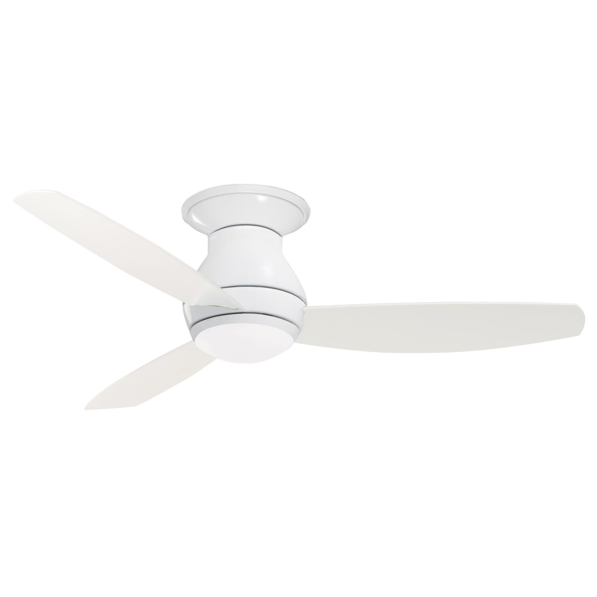 Curva Sky Outdoor Rated 52 Inch Flush Mount Fan with Light Kit by Emerson