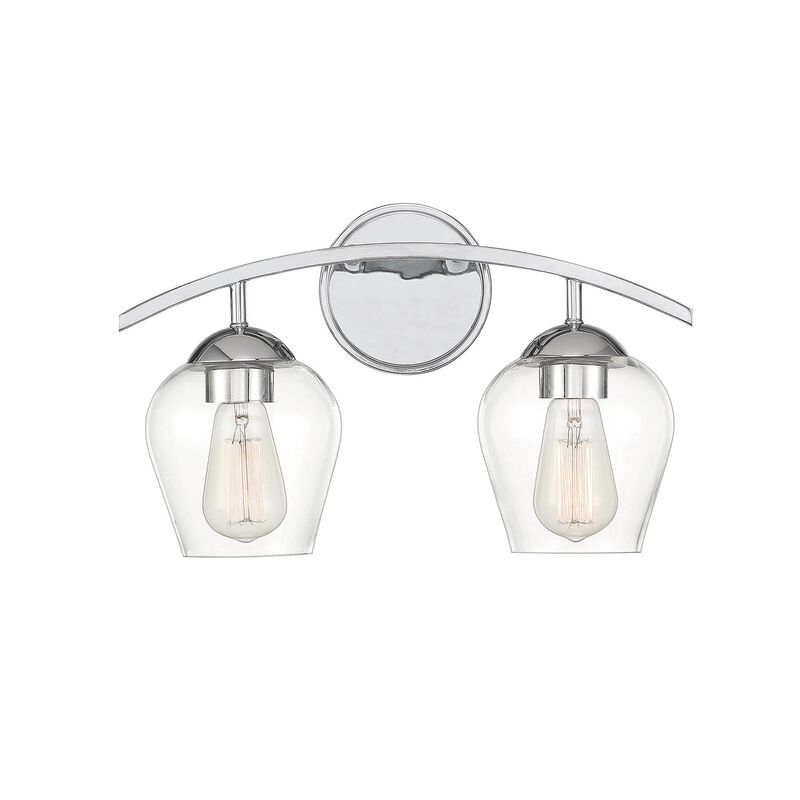 16 Inch 2 Light LED Bath Vanity Light by Meridian Lighting