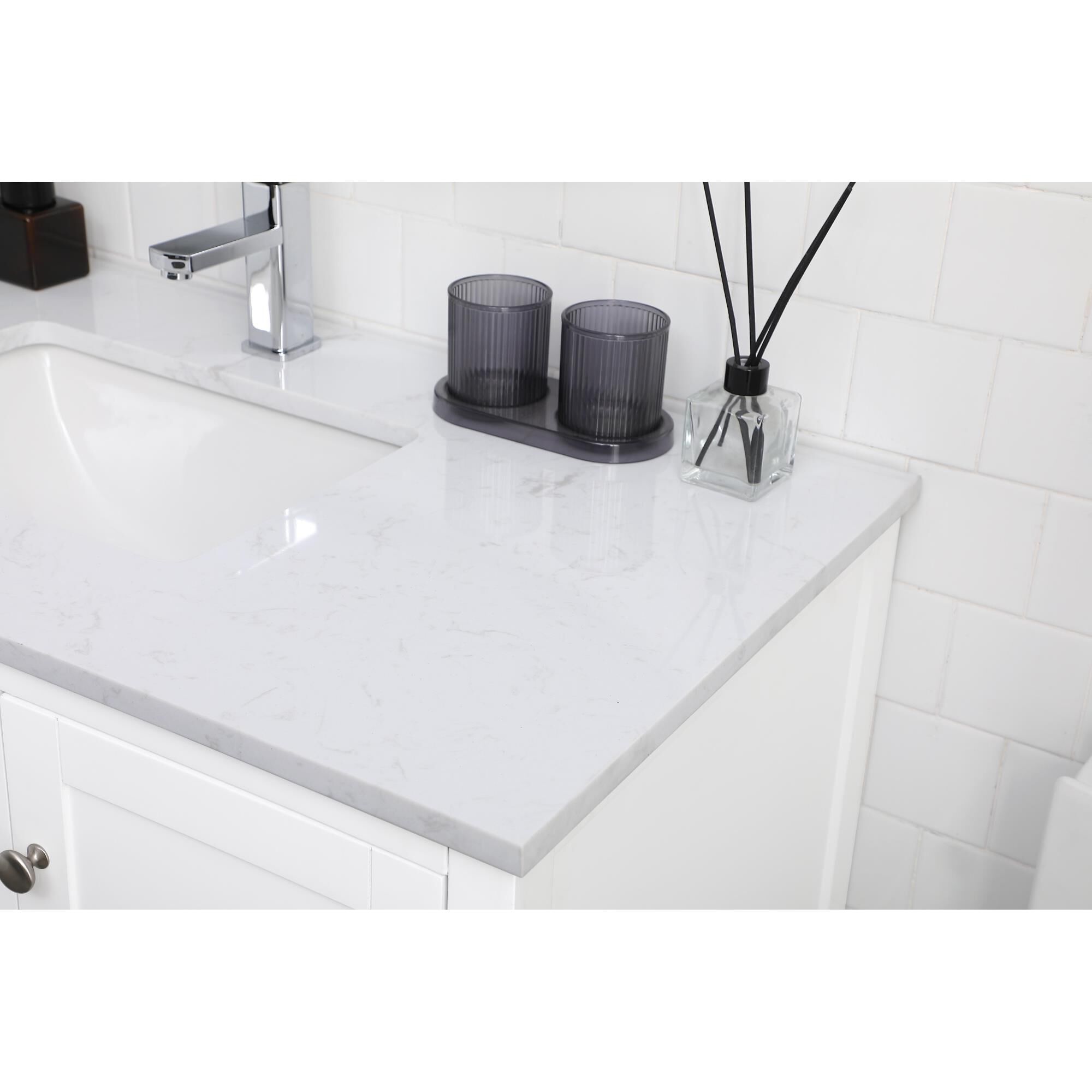 Shown in White finish