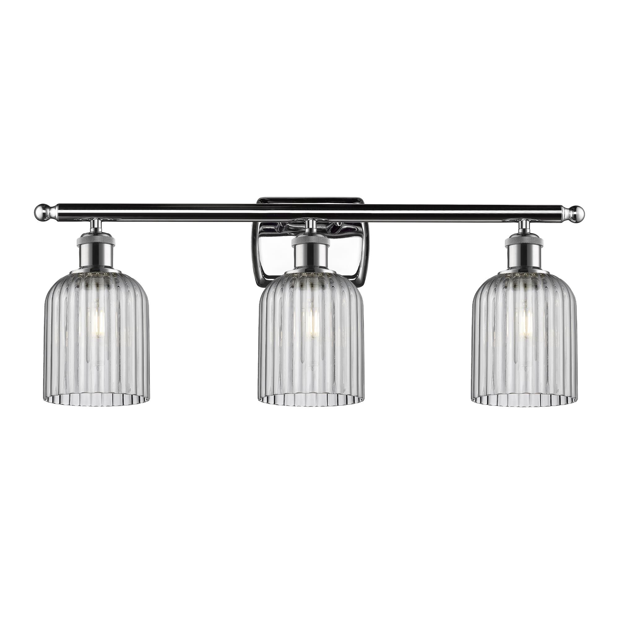 Shown in Polished Chrome finish and Light Smoke shade