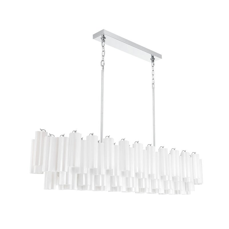 Addis Large Linear Chandelier by Crystorama