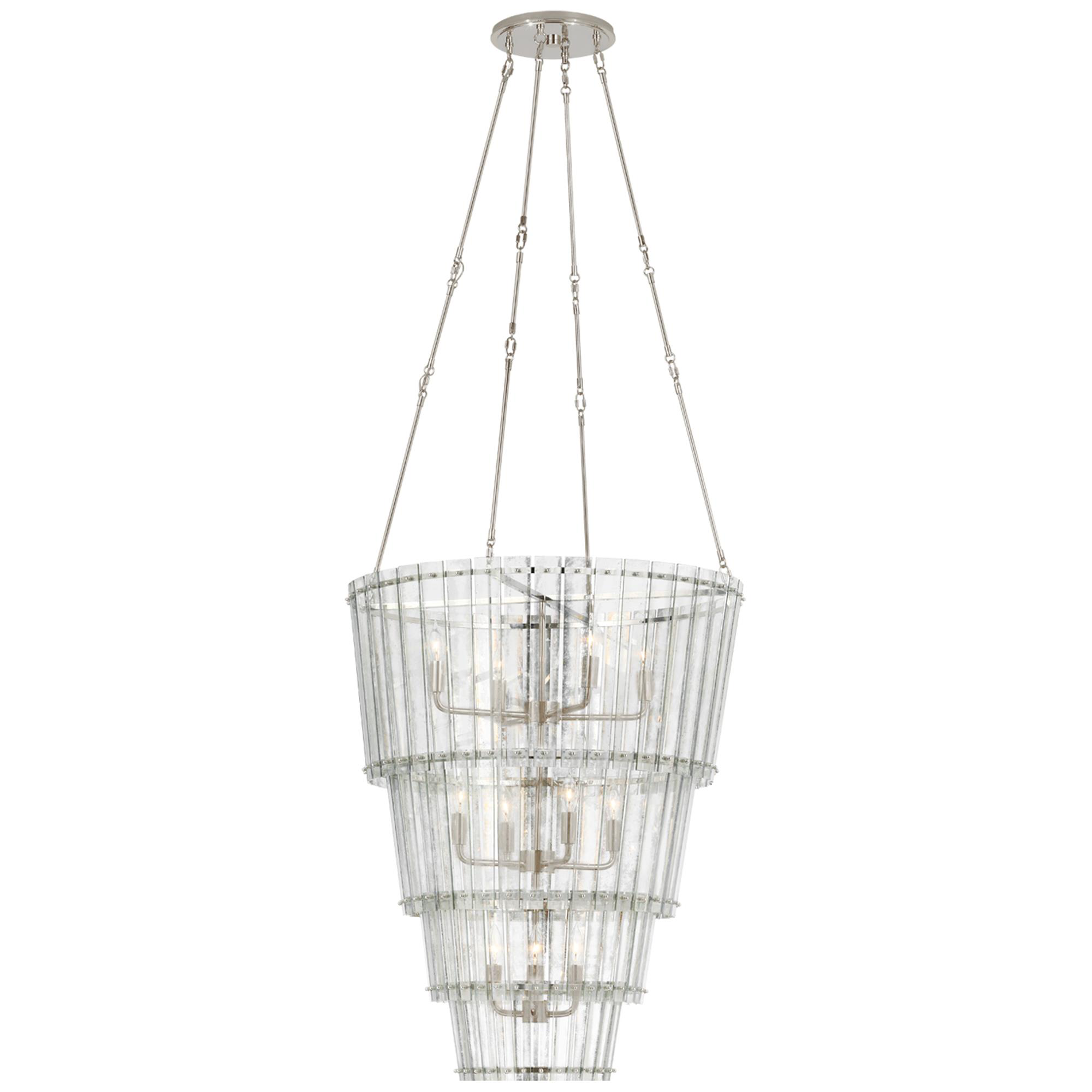 Shown in Polished Nickel finish and Antique Mirror glass