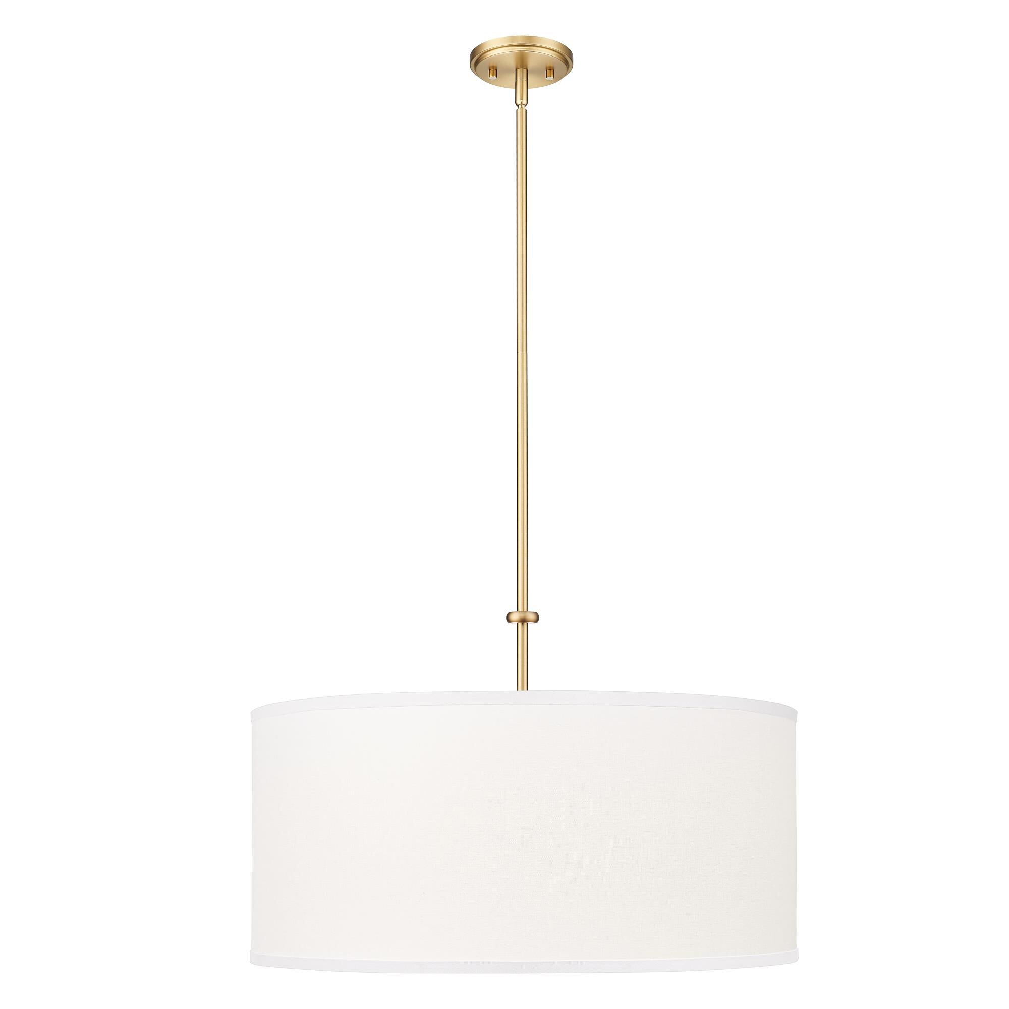 Shown in Modern Gold finish and White glass