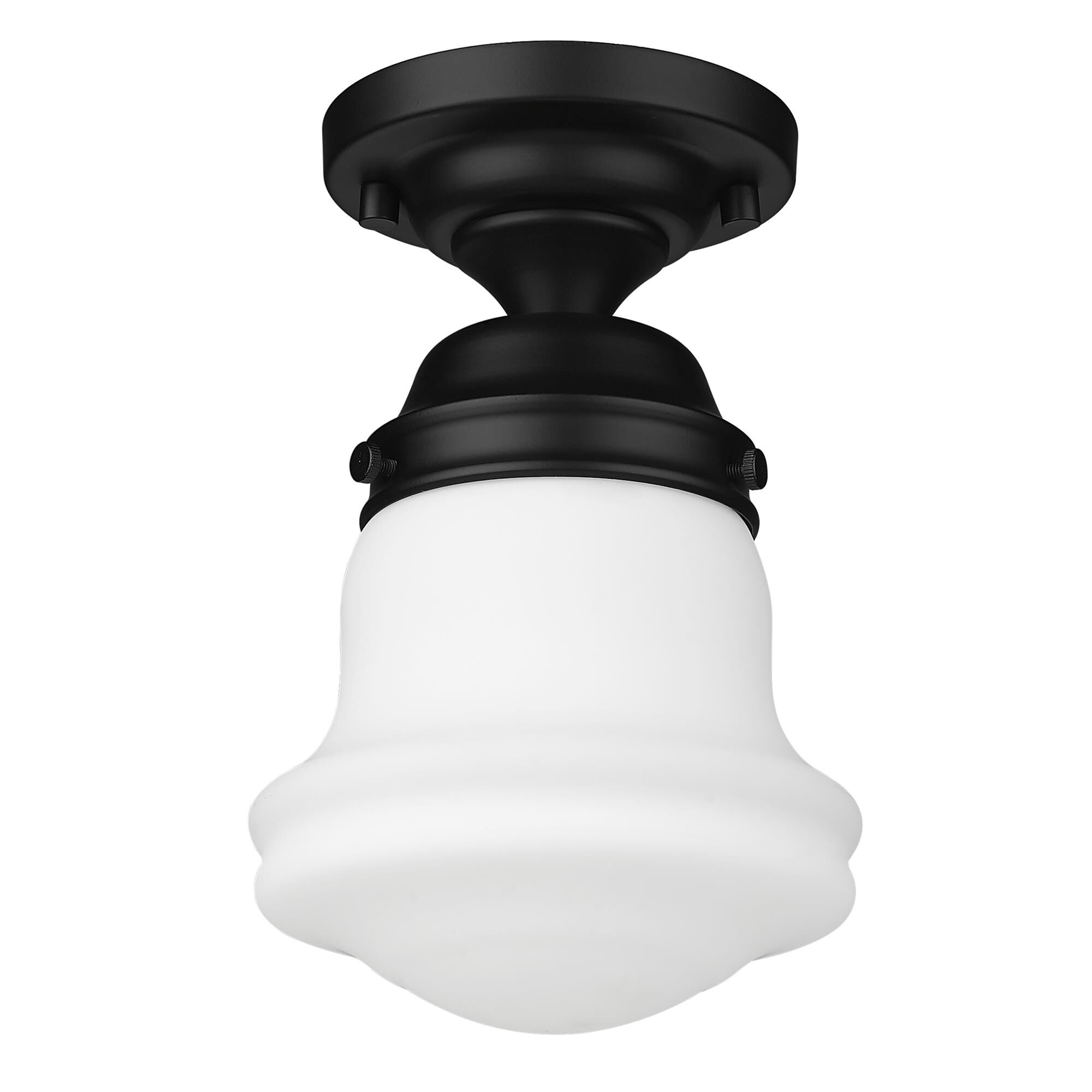 Shown in Matte Black finish and Matte Opal glass