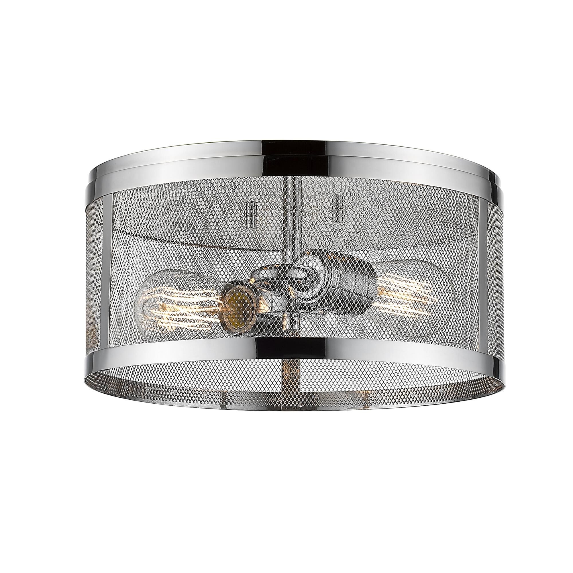 Shown in Chrome finish and Steel glass and Steel shade