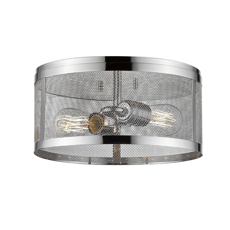 Meshsmith 12 Inch 2 Light Flush Mount by Z-Lite