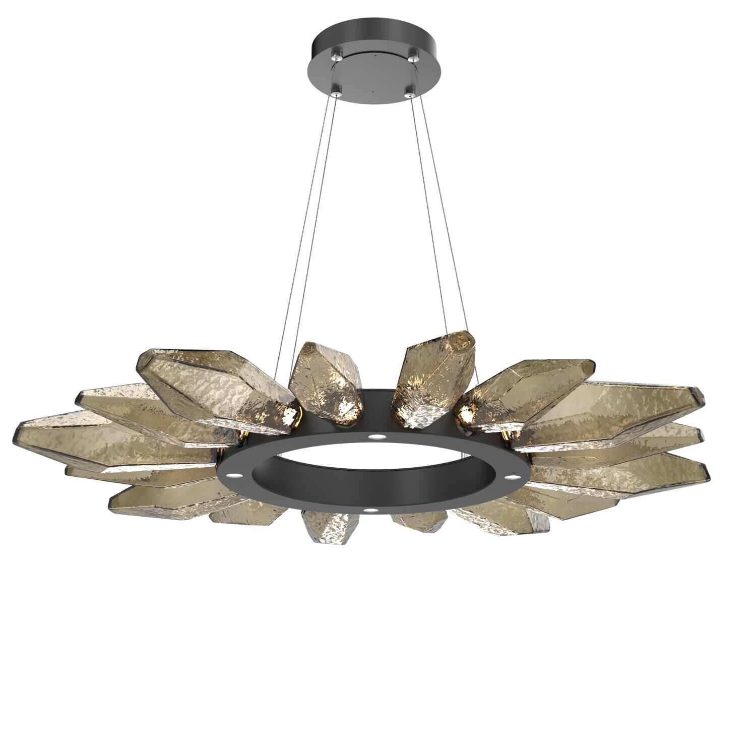 Shown in Matte Black finish and Bronze glass