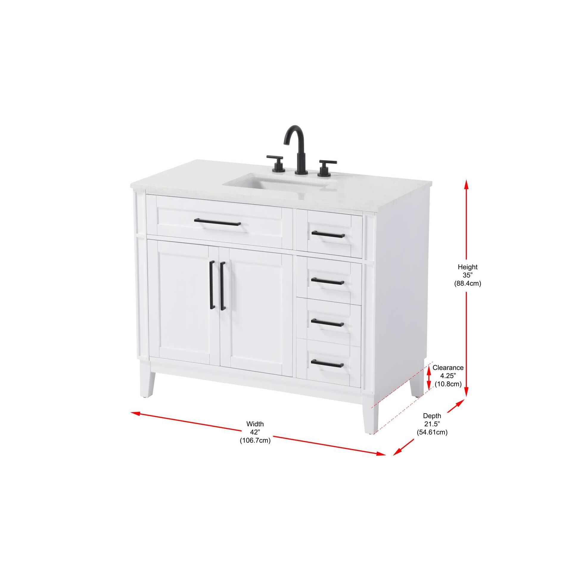 Shown in White finish