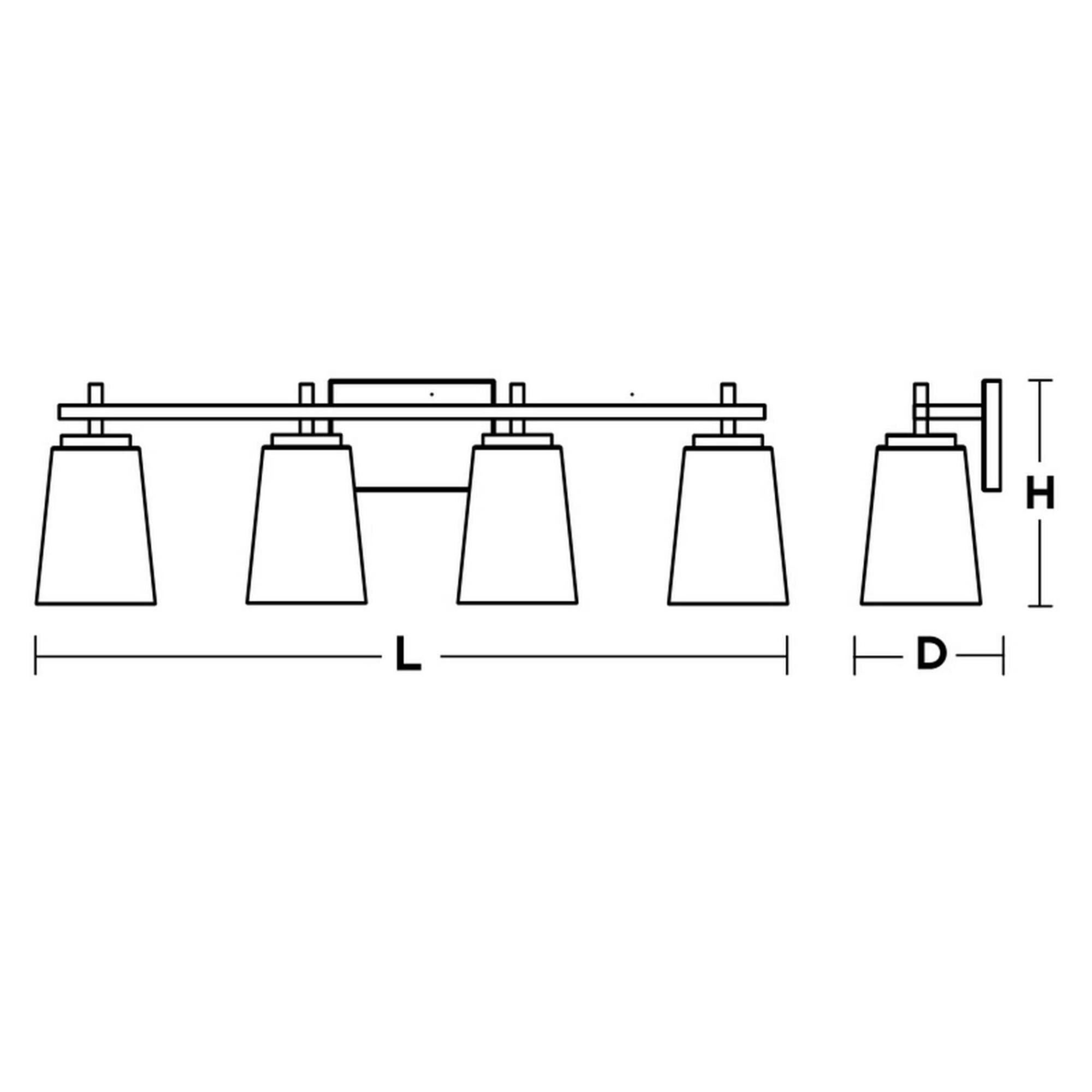 Shown in Black finish and White glass