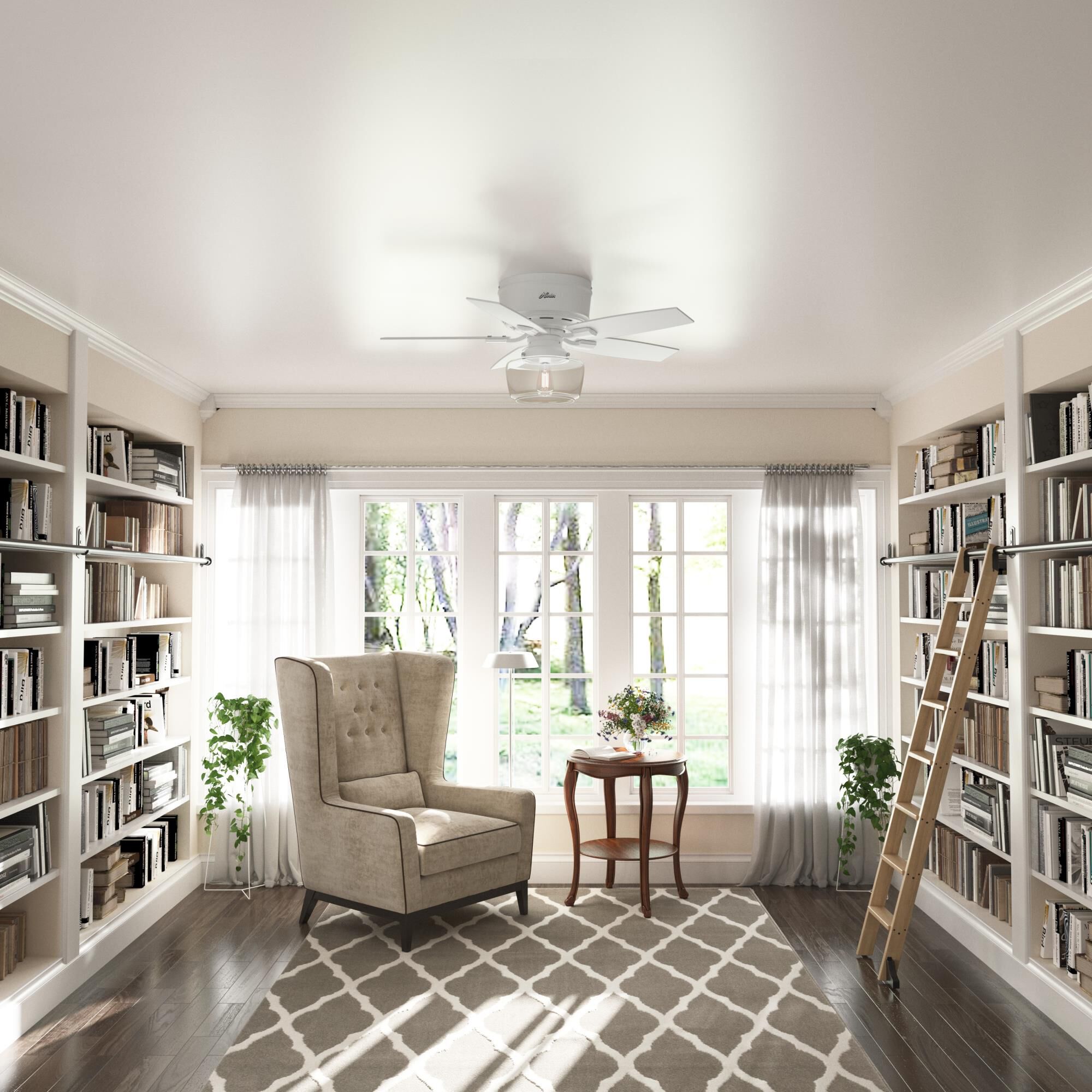 Bennett 44 Inch Ceiling Fan with Light Kit by Hunter Fan