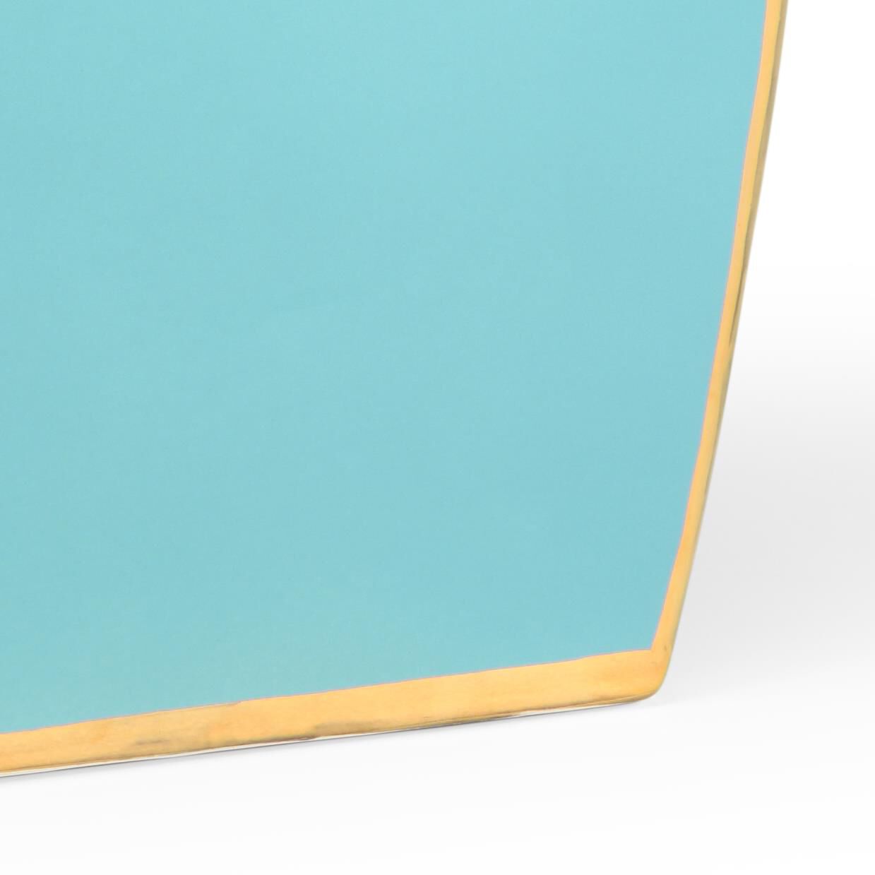 Shown in Aqua-Metallic Gold Glaze finish