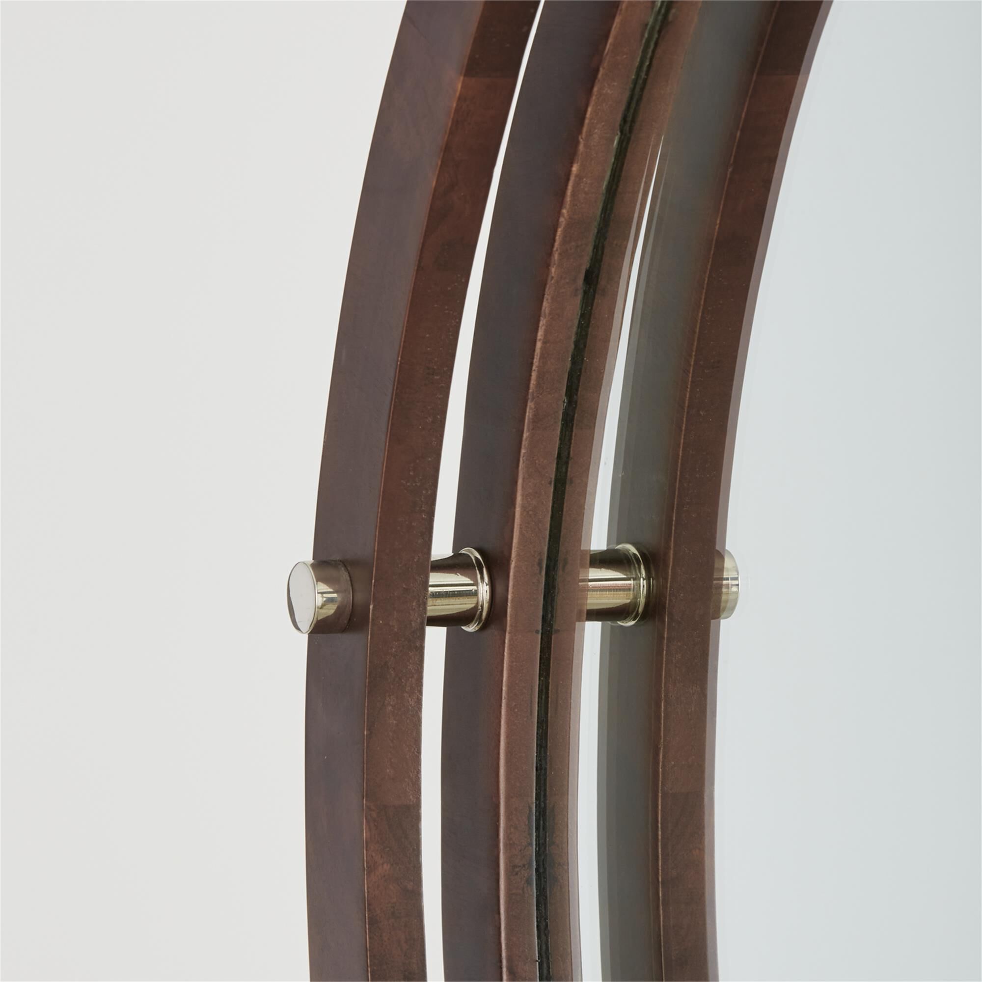 Shown in Dark Wood And Polished Nickel finish