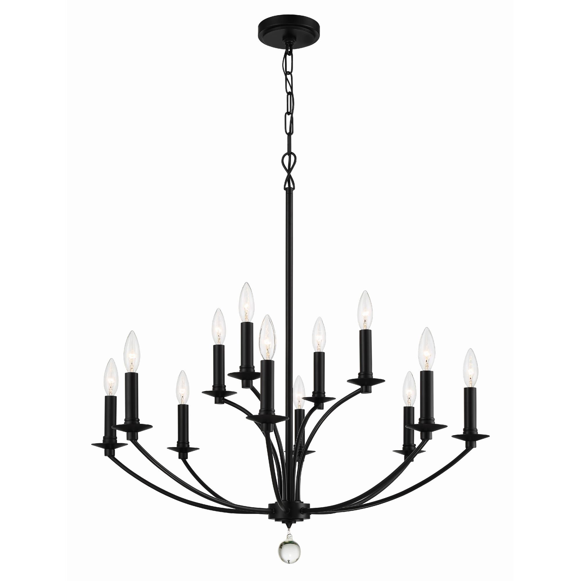 Mila 32 Inch 12 Light Chandelier by Crystorama