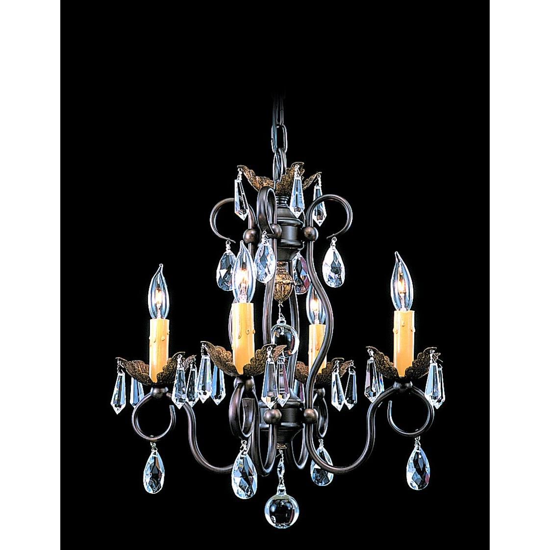 Liebestraum 15 Inch 4 Light Mini Chandelier by Framburg