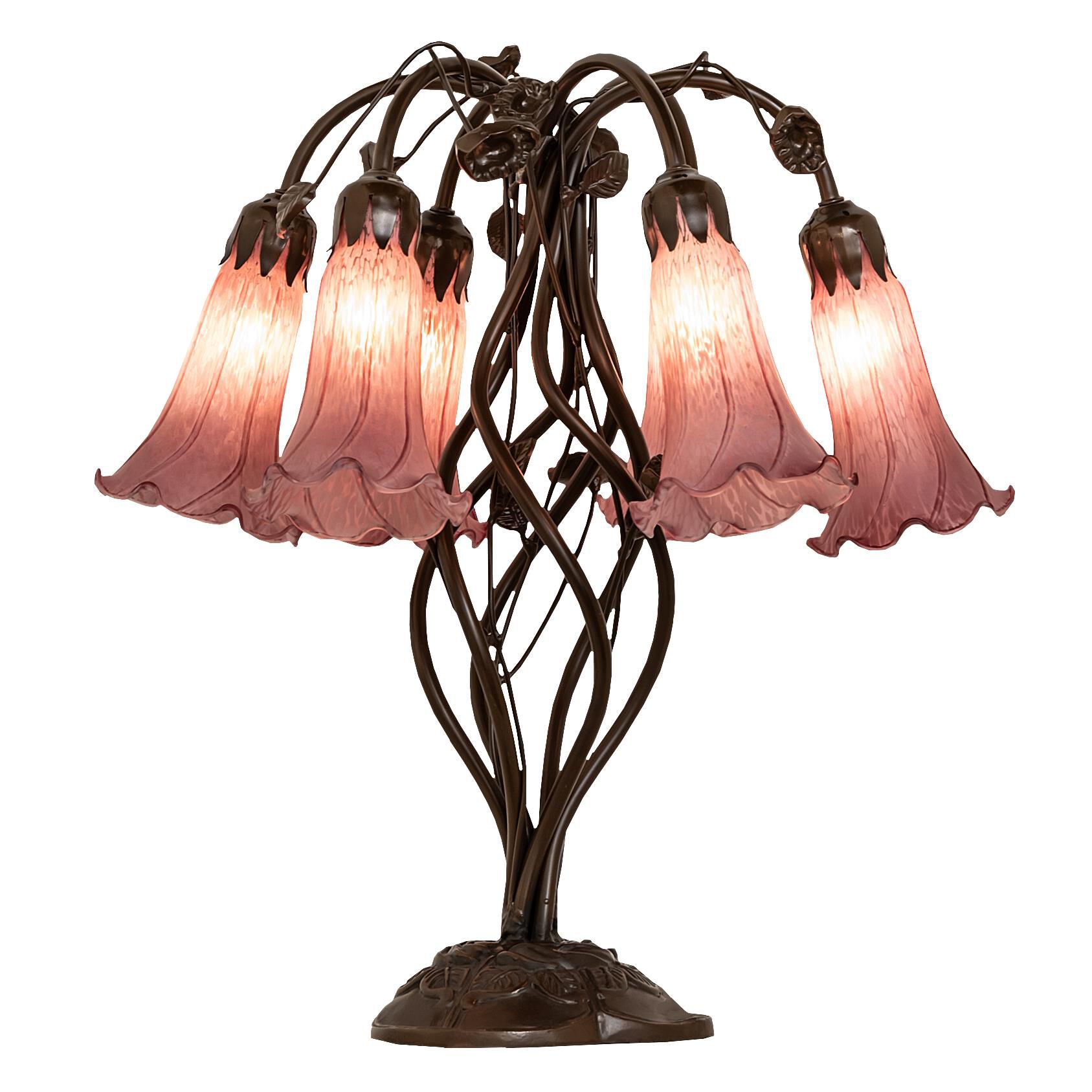 Shown in Mahogany Bronze finish and Violet glass