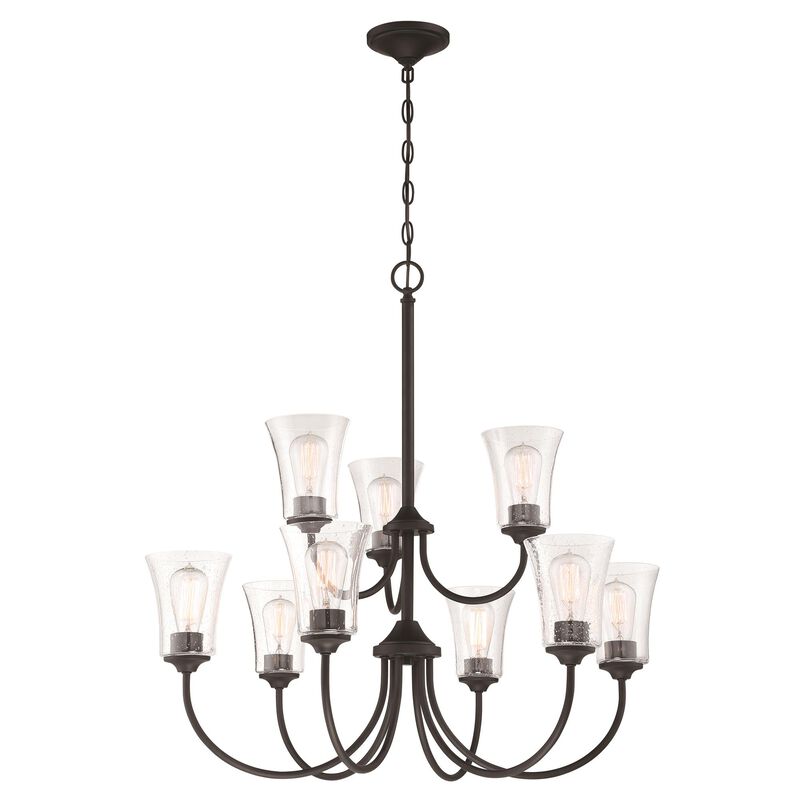 Gwyneth 32 Inch 9 Light Chandelier by Craftmade