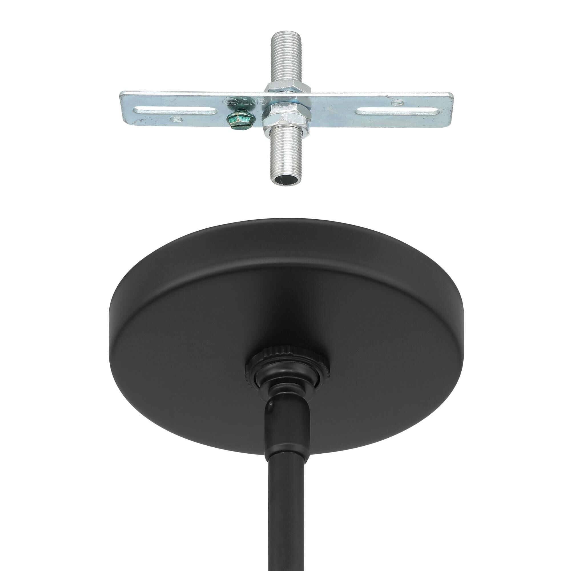 Shown in Matte Black finish and Opal glass