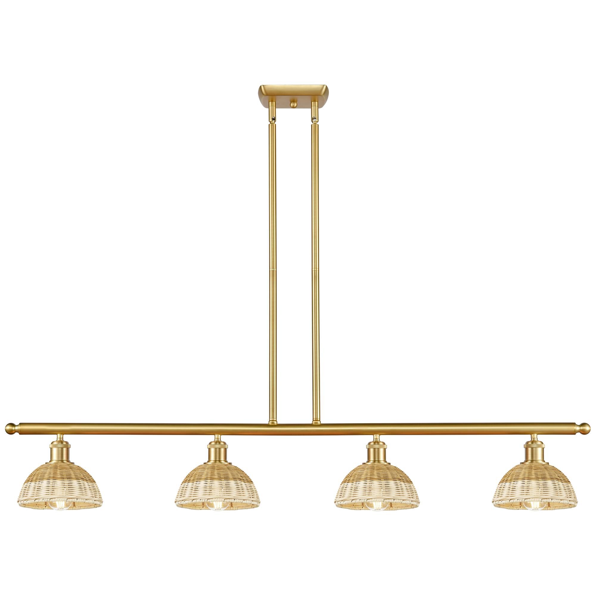 Shown in Satin Gold finish and Natural shade