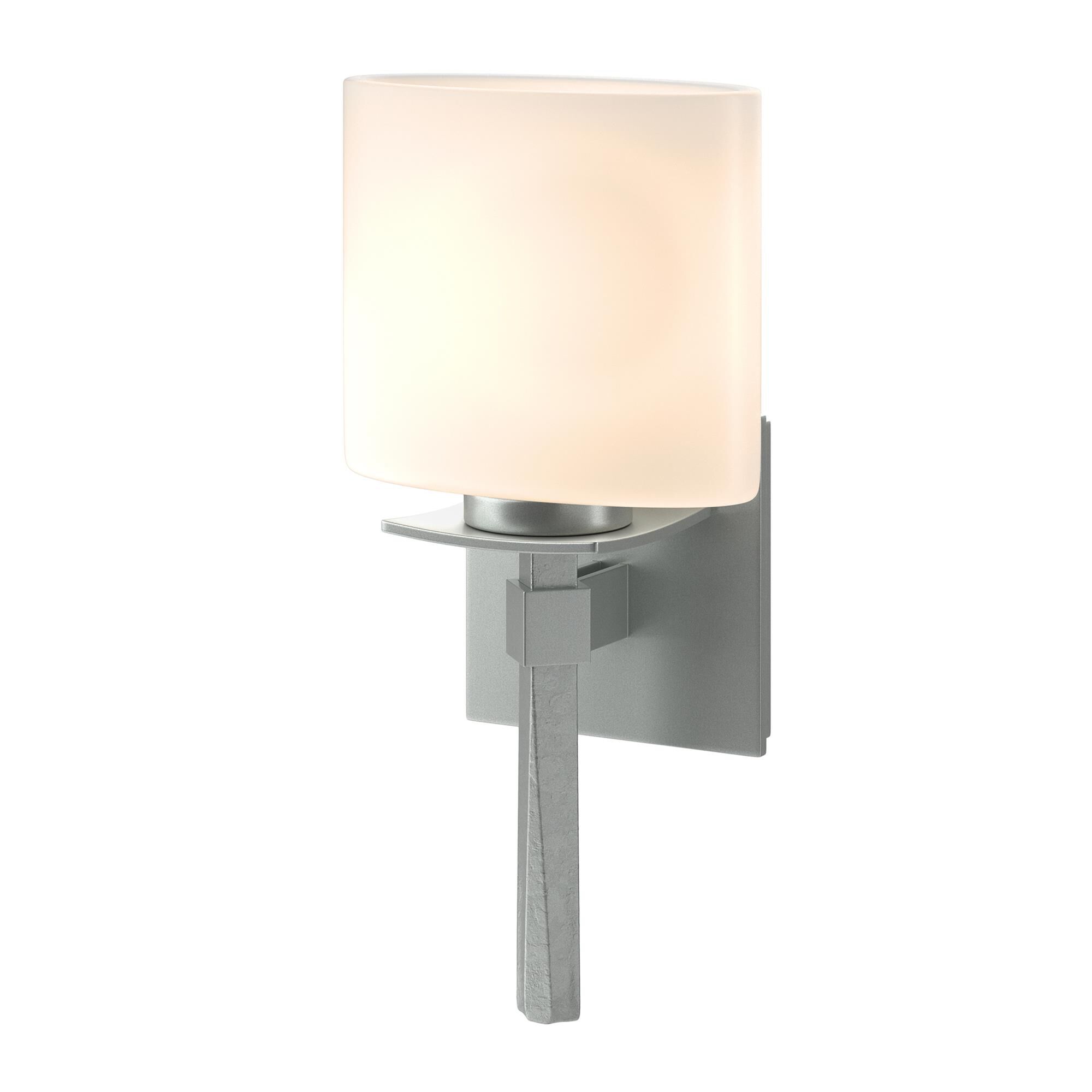 Shown in Vintage Platinum finish and Opal  glass