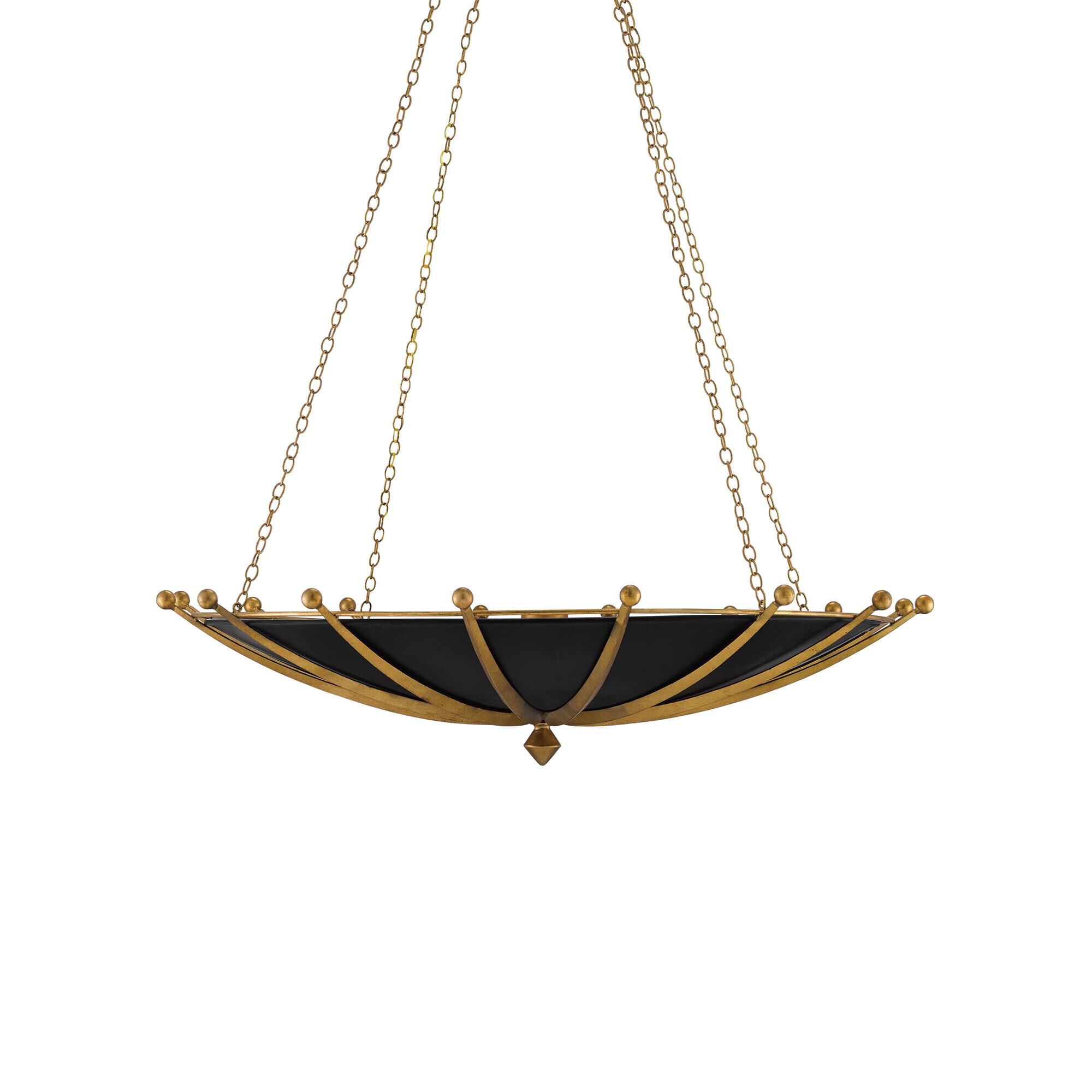 Shown in Antique Gold Leaf-Contemporary Gold Leaf-Satin Black finish
