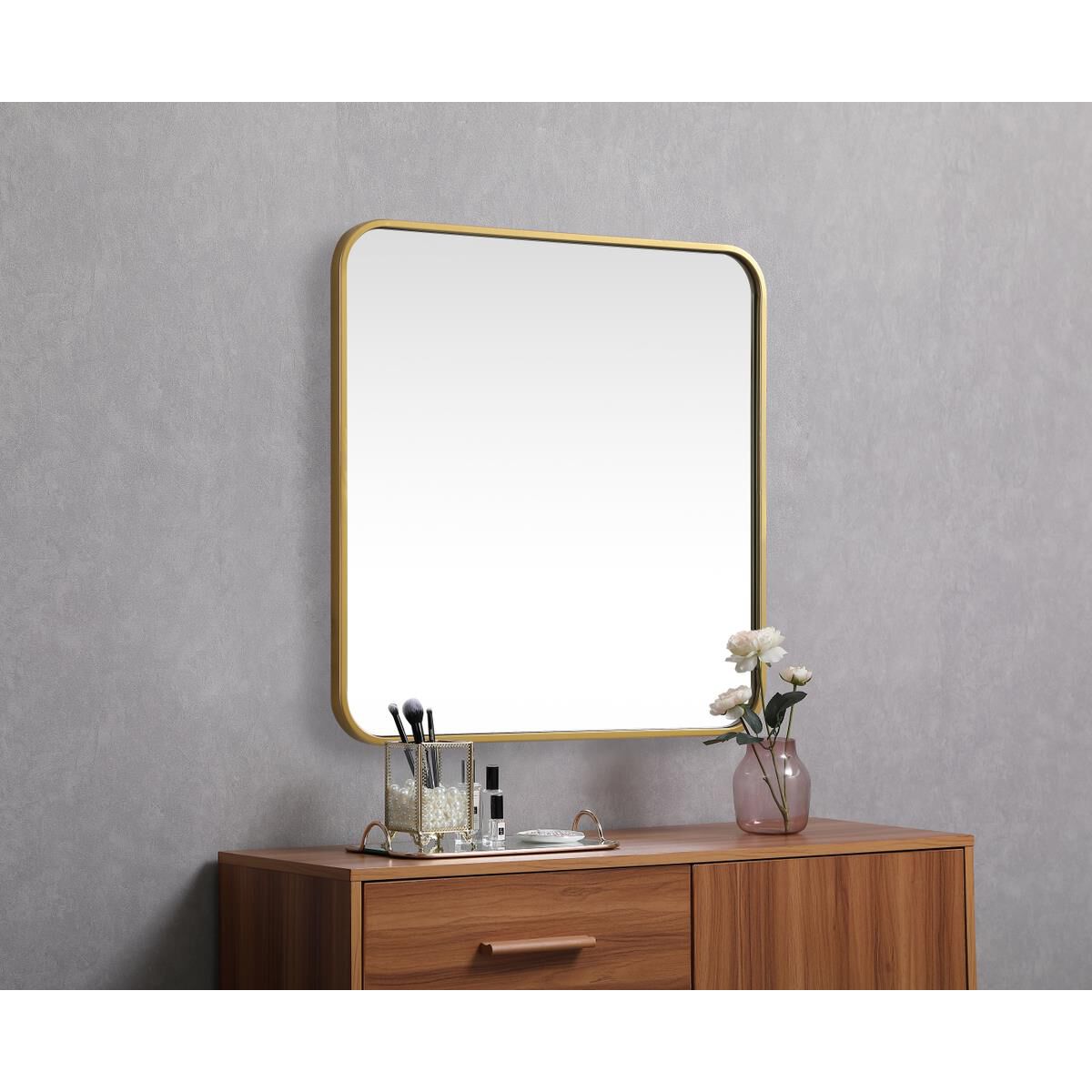 Evermore 24 Inch Bathroom Mirror by Elegant Decor