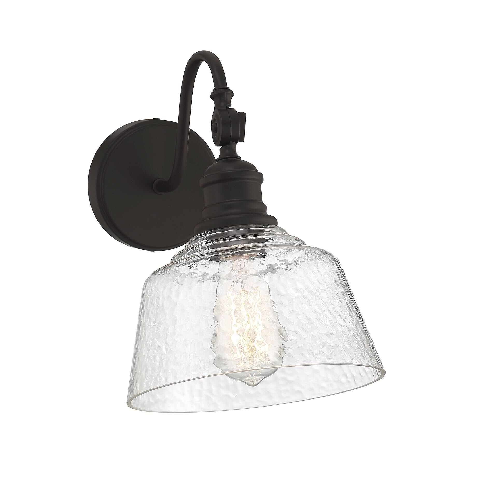 Shown in Oil Rubbed Bronze finish and Vintage glass