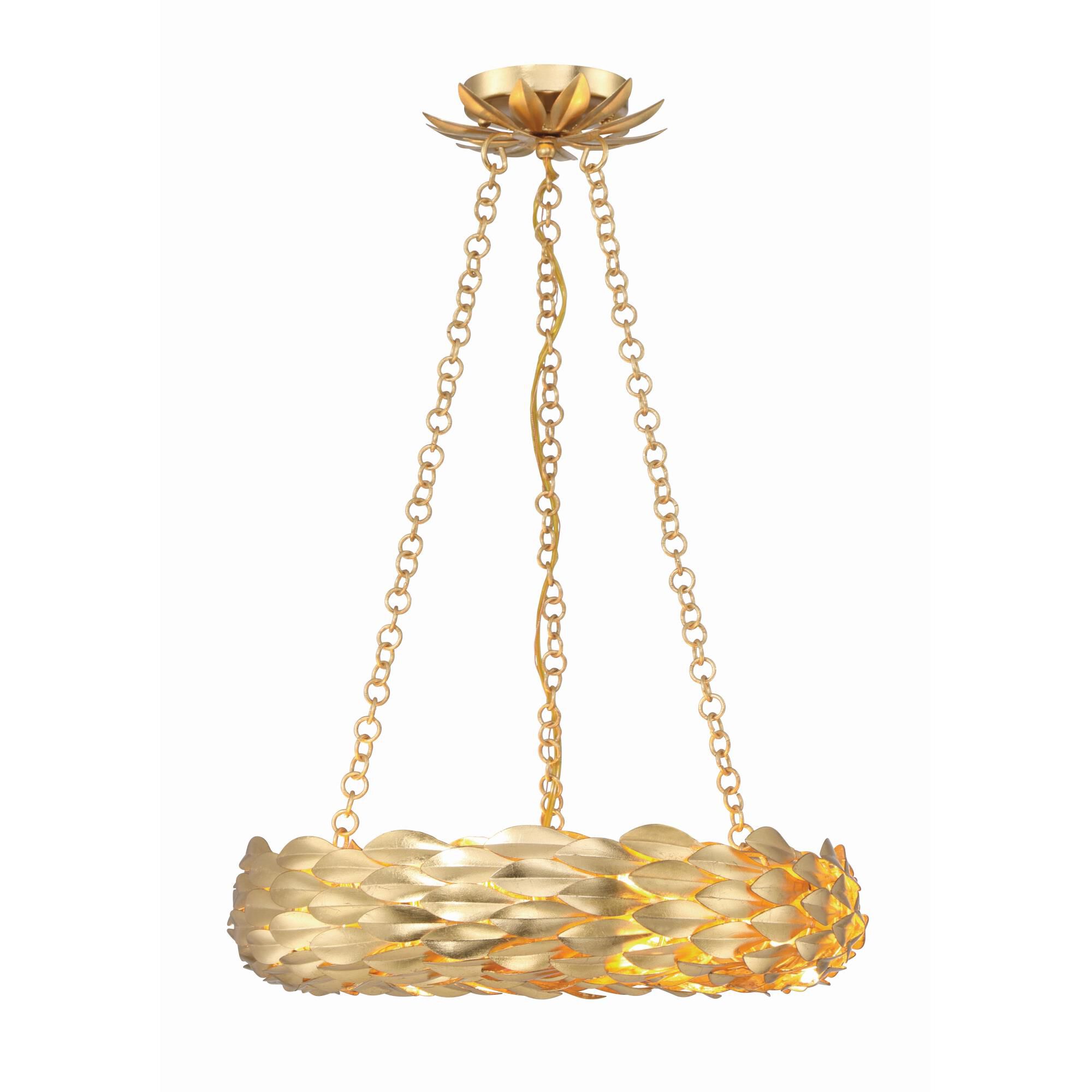 Broche 24 Inch 6 Light Chandelier by Crystorama