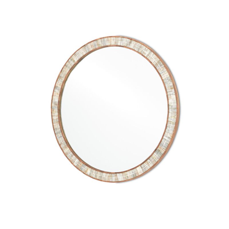 Hyson Round Mirror Decorative Mirrors by Currey and Company