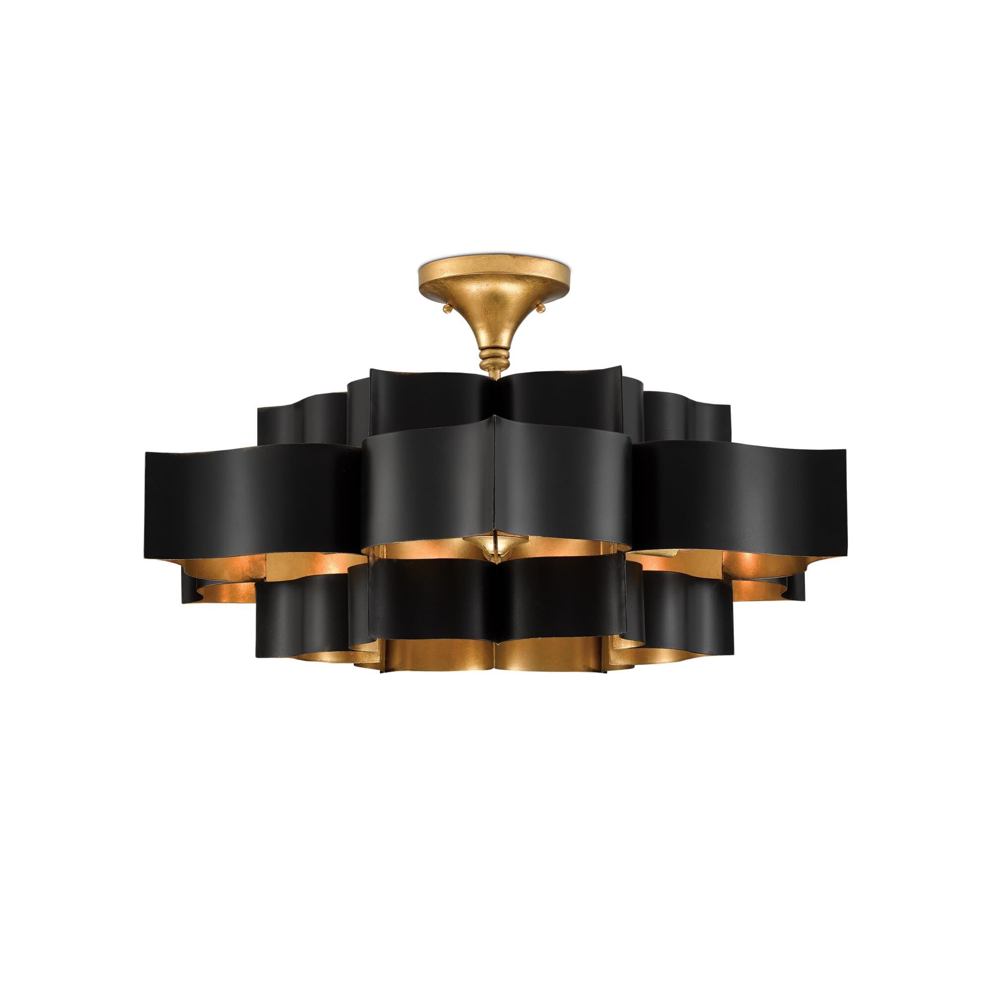 Grand Lotus Large Pendant by Currey and Company