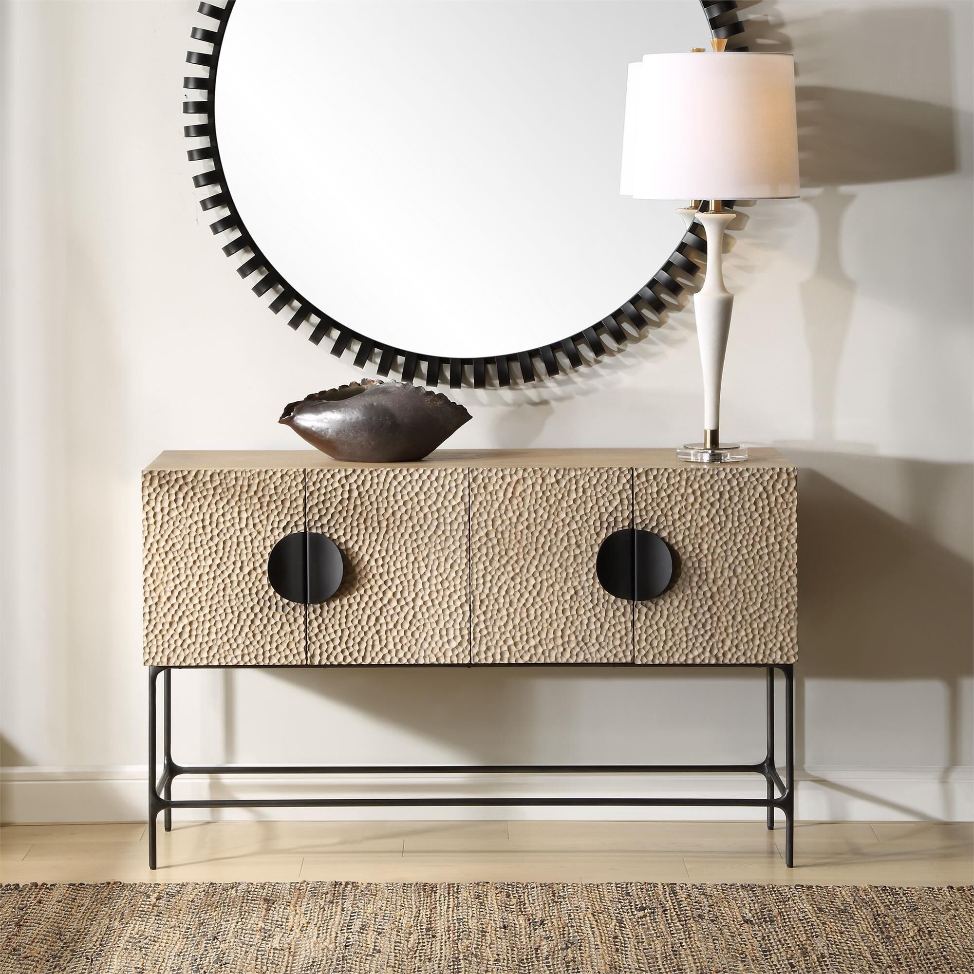 Jim Parsons Lunar 54 Inch Storage Cabinet by Uttermost