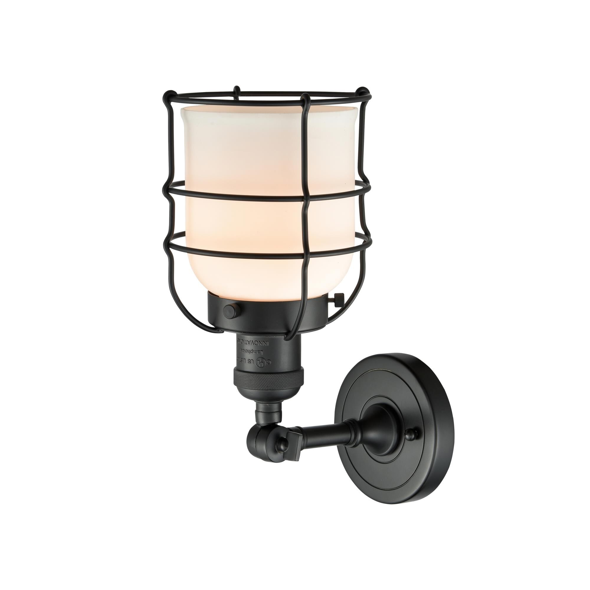 Bruno Marashlian Bell Cage 5 Inch 1 Light Semi Flush Mount by Innovations Lighting