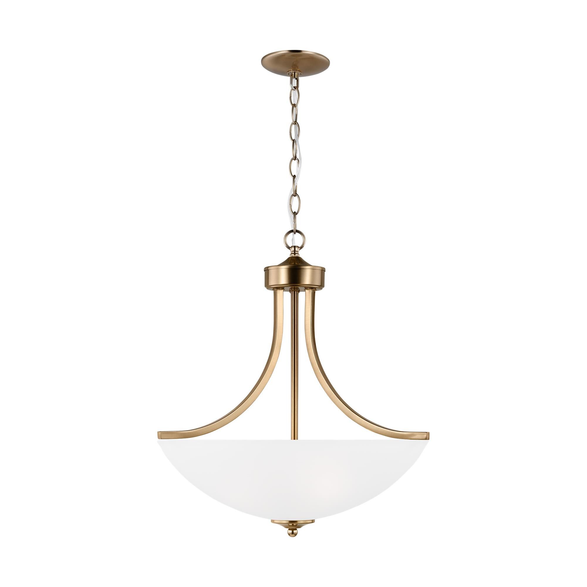 Shown in Satin Brass finish and Satin Etched glass