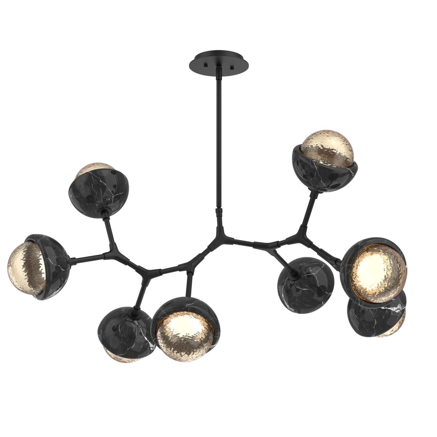 Levi Wilson Cabochon 38 Inch Linear Suspension Light by Hammerton Studio