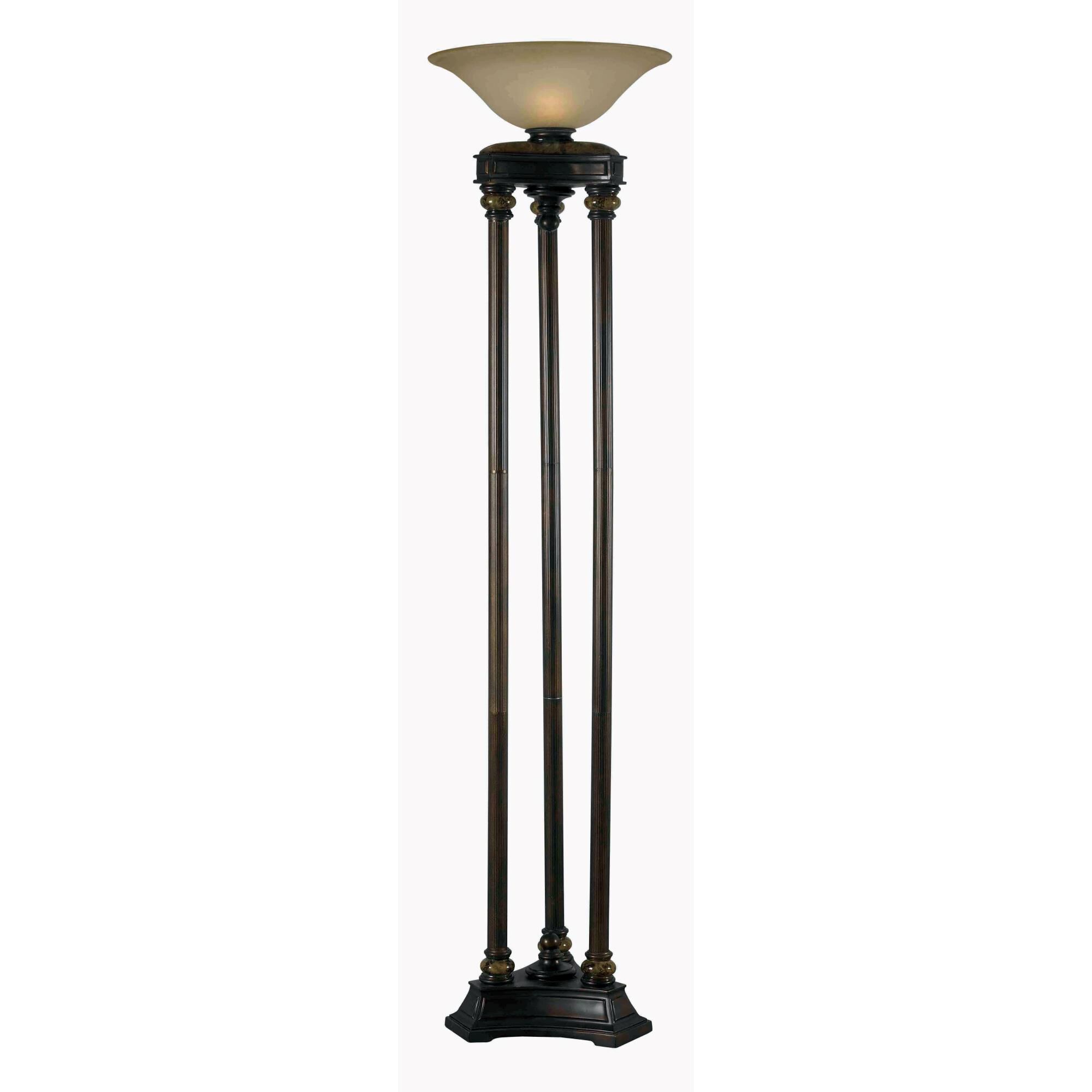 kenroy home oil rubbed bronze finish 4 square floor lamp