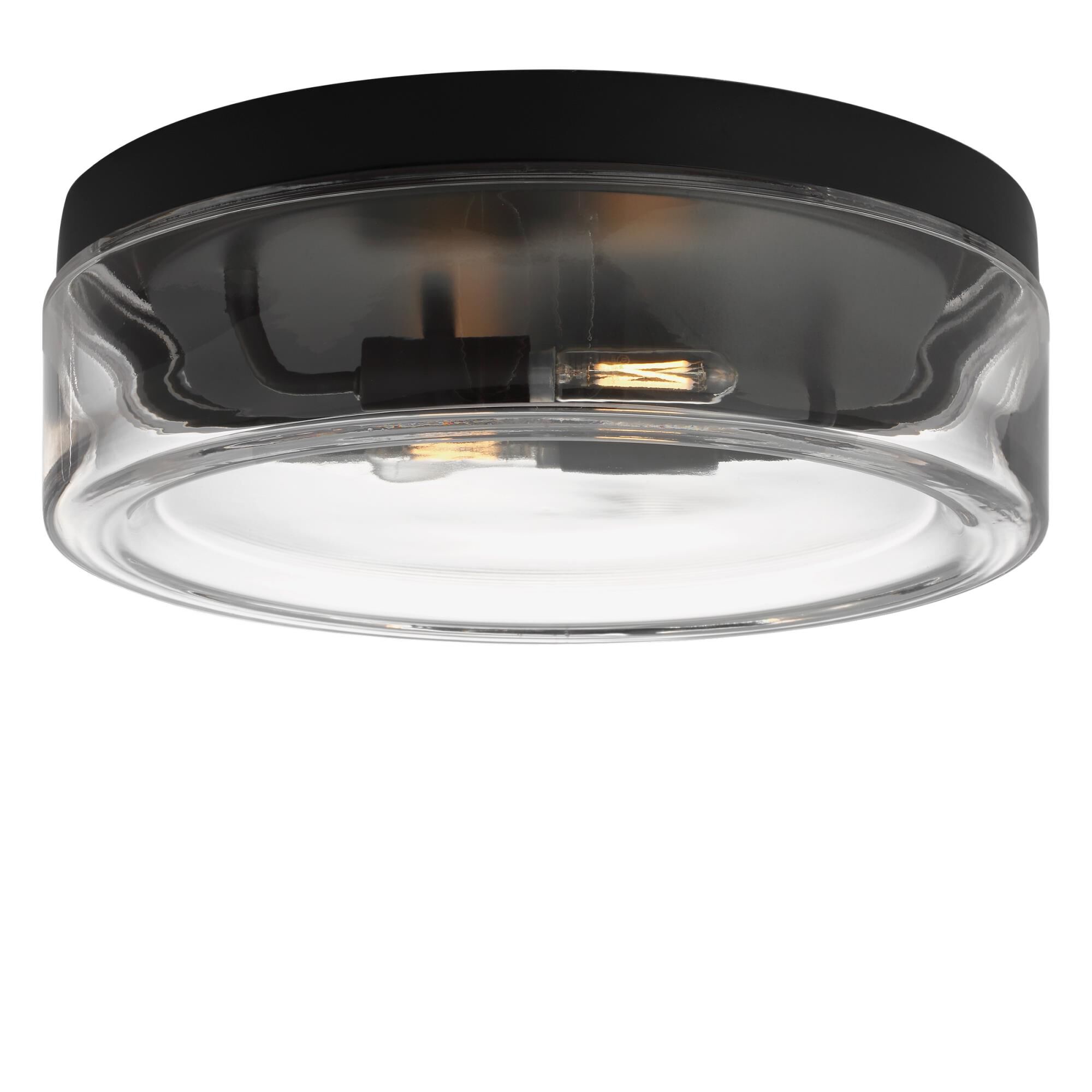 Shown in Midnight Black finish and Clear glass