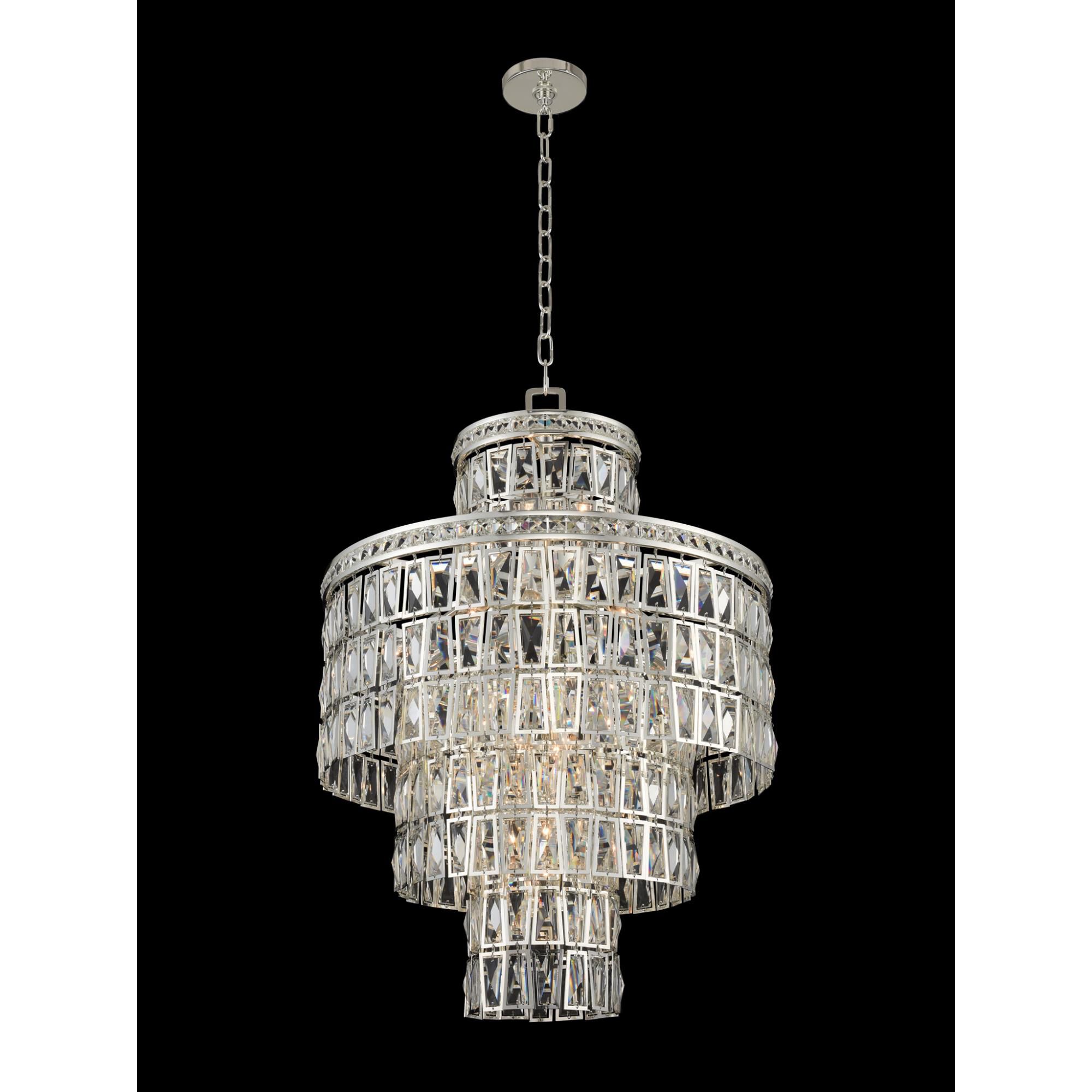 Shown in Silver finish and Firenze Clear crystal