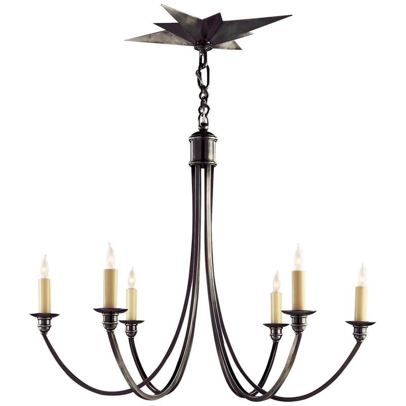 Eric Cohler Venetian 27 Inch 6 Light Chandelier by Visual Comfort Signature Collection