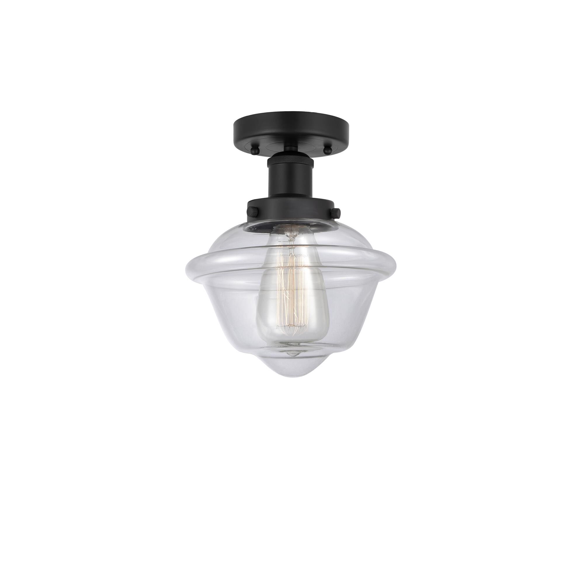 Shown in Matte Black, Clear finish and Clear glass and Clear Glass shade