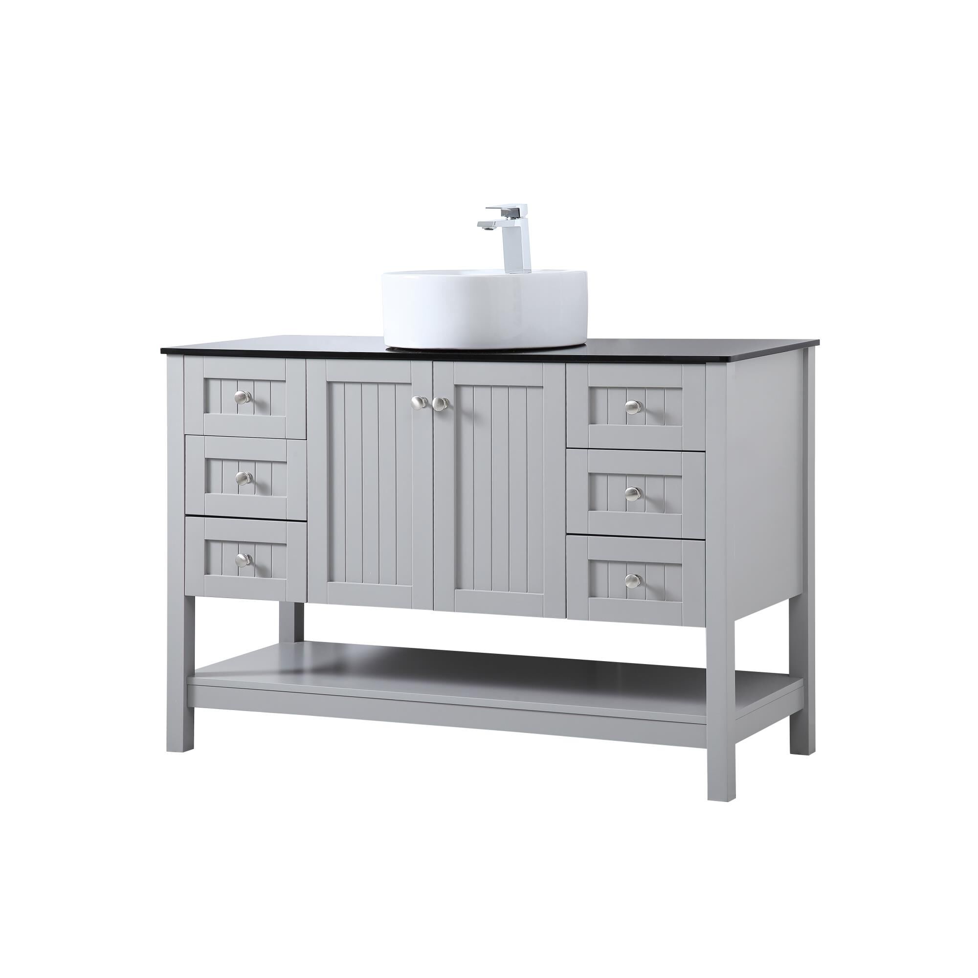 Shown in Gray And Brushed Nickel With Black finish