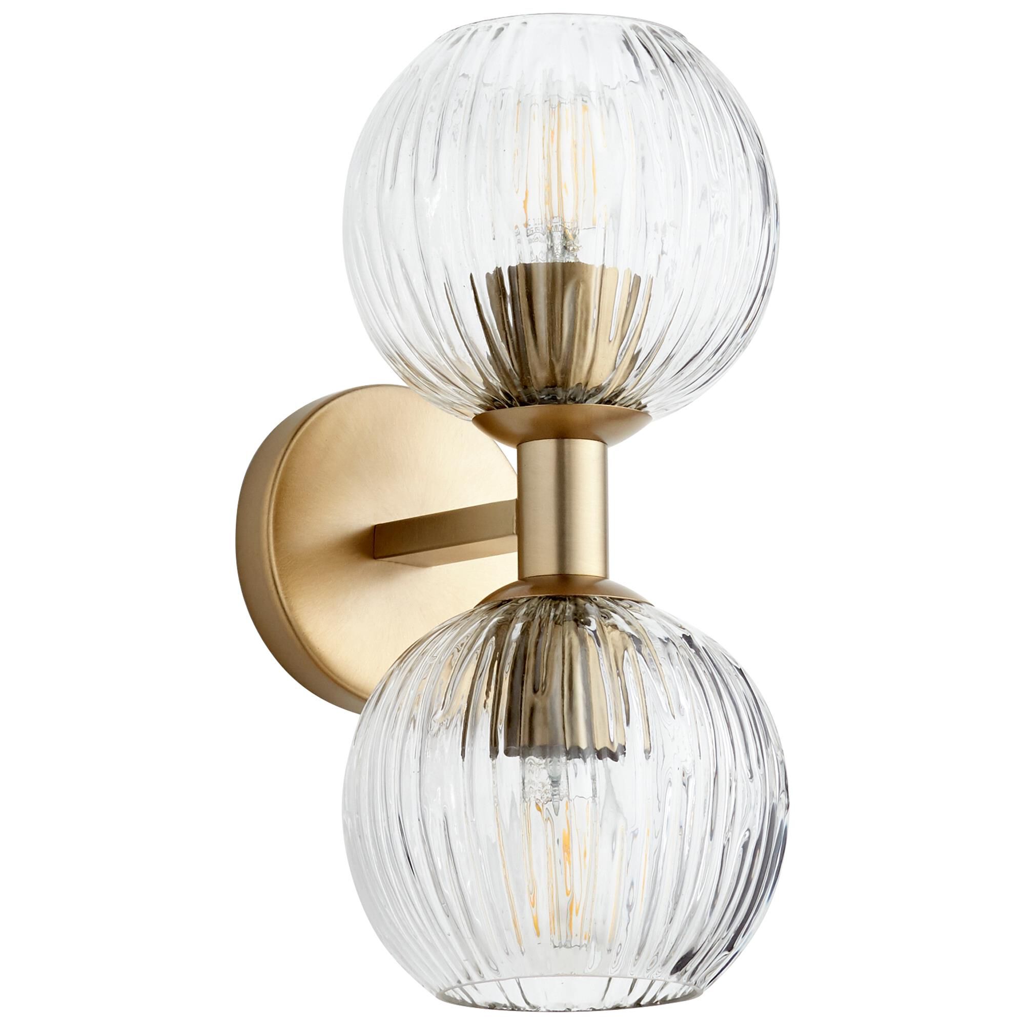 Helios Small 2 Light Wall Sconce,