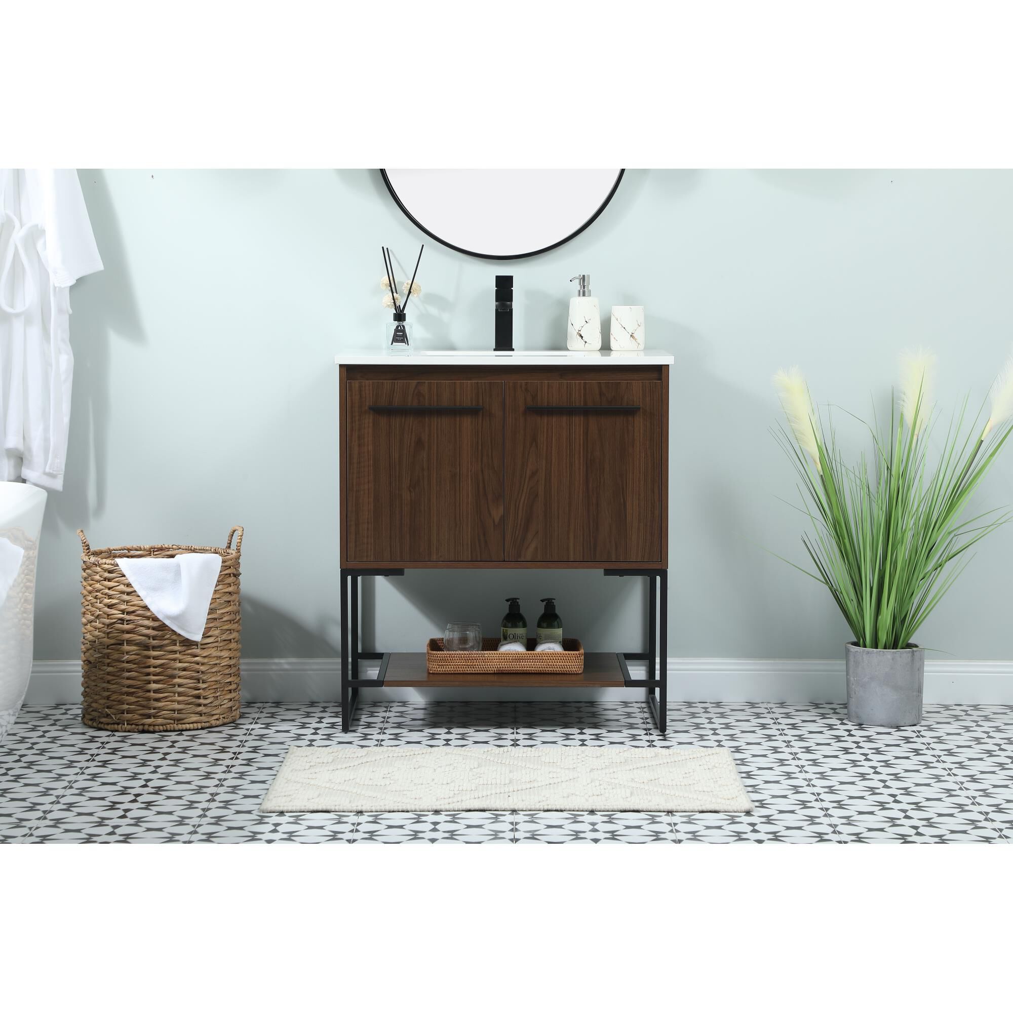 Shown in Walnut finish