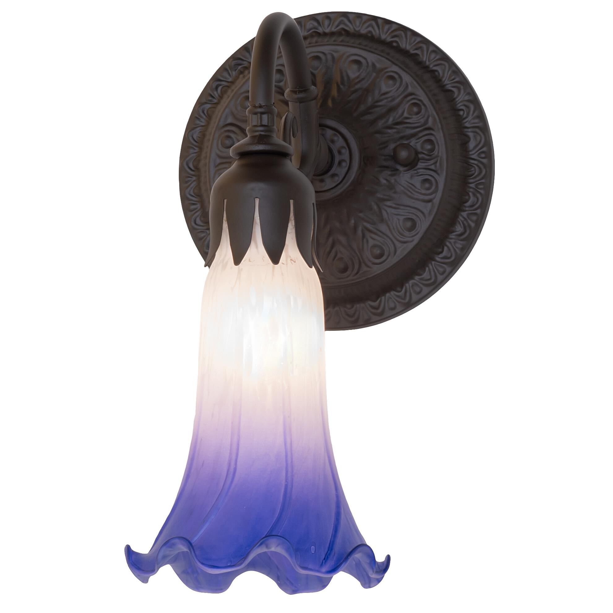 Meyda Lighting Blue and White 10 Inch Wall Sconce