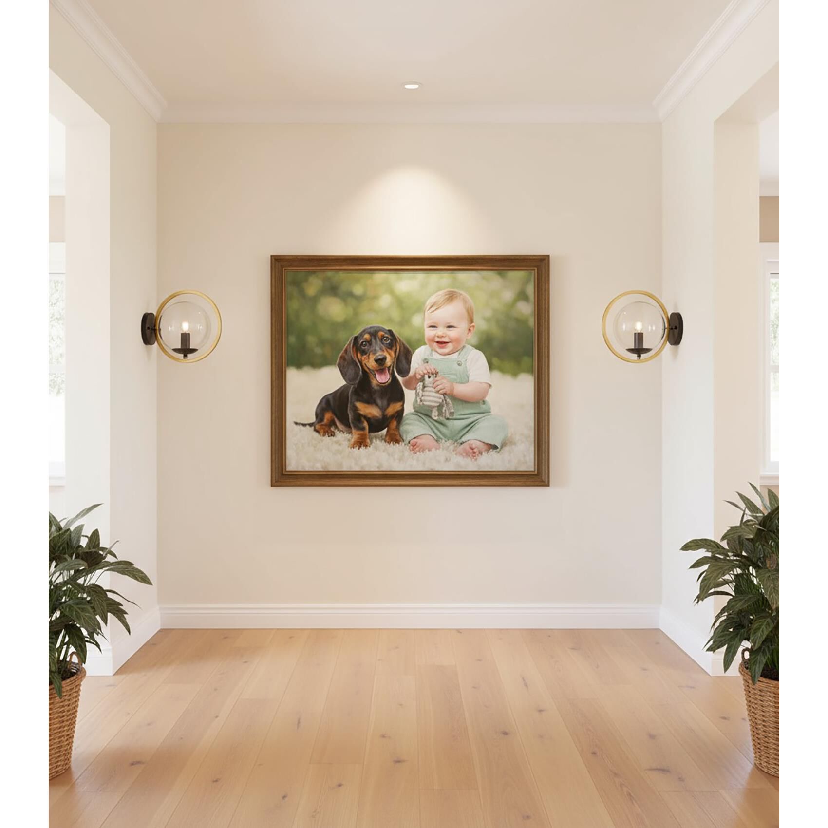 Shown in Black and Vintage Brass finish