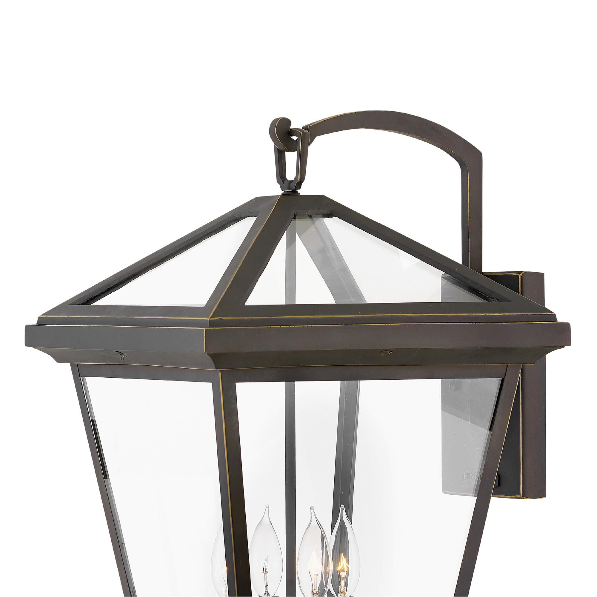 Shown in Oil Rubbed Bronze finish and Clear glass