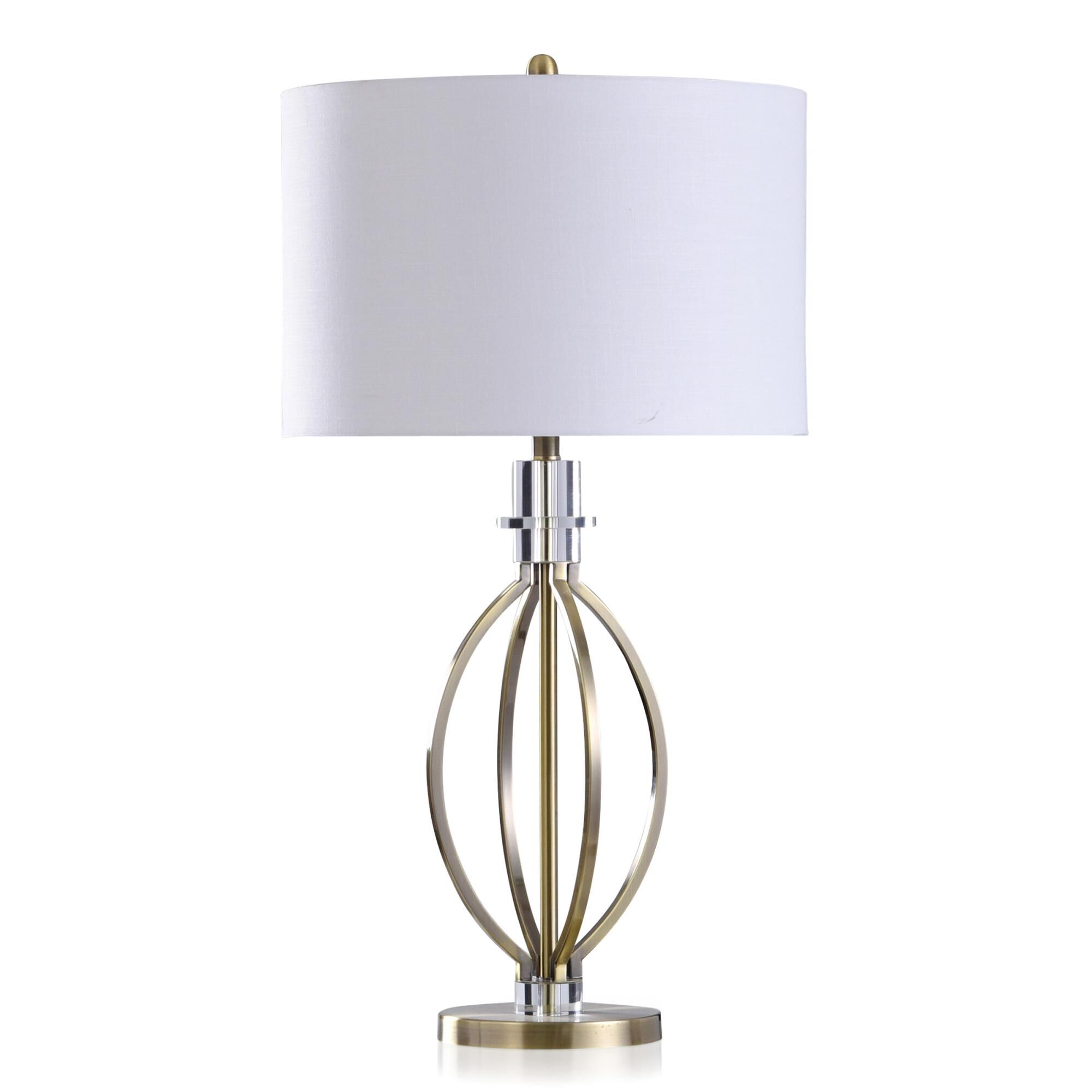 Antique Brass 35 Inch Table Lamp by Stylecraft