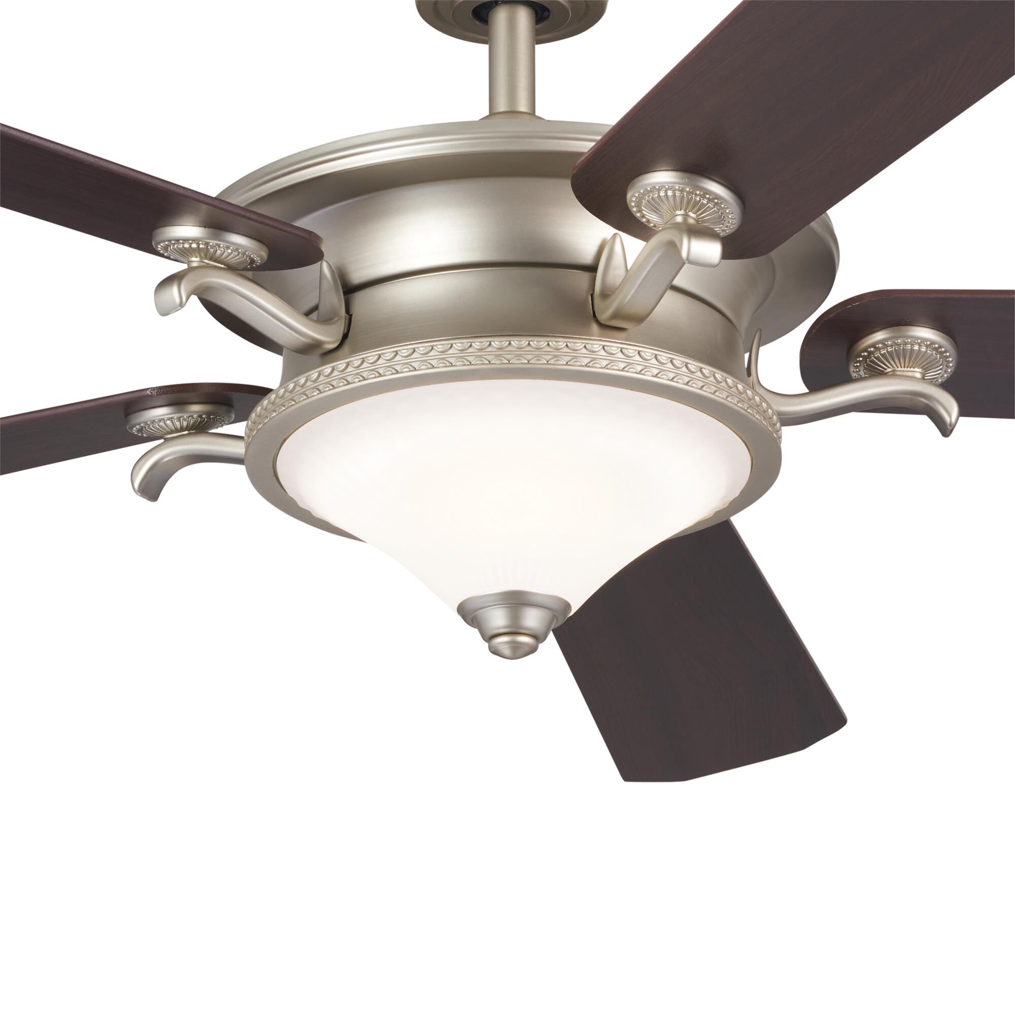 Shown in Brushed Nickel finish and Frosted glass