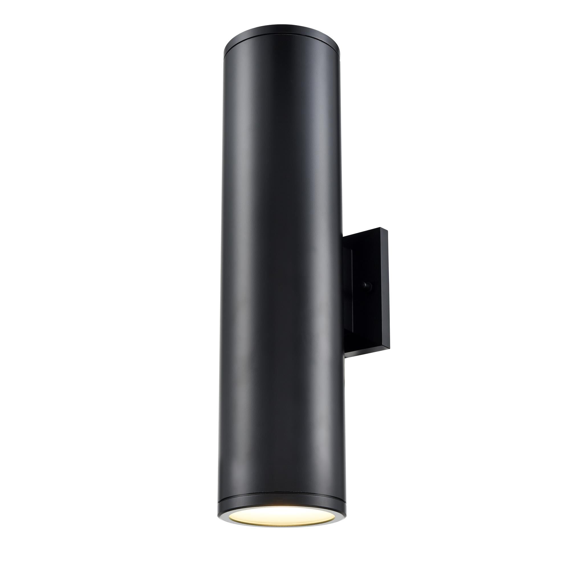 Shown in Powder Coated Black finish and Frosted glass