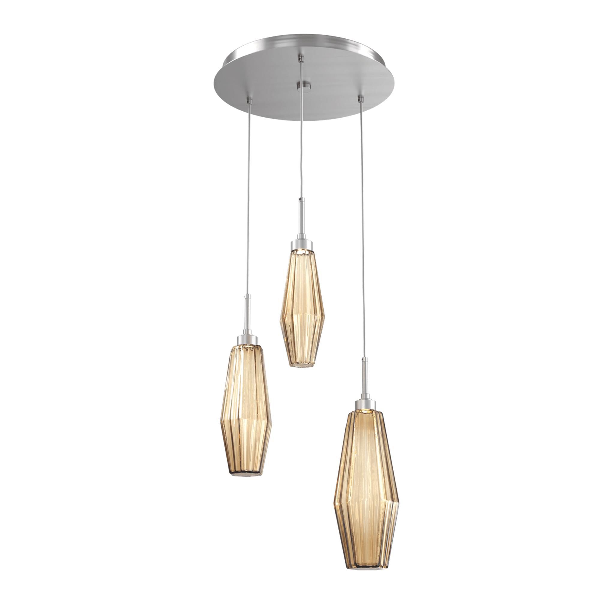 Shown in Classic Silver finish and Optic Rib Bronze glass