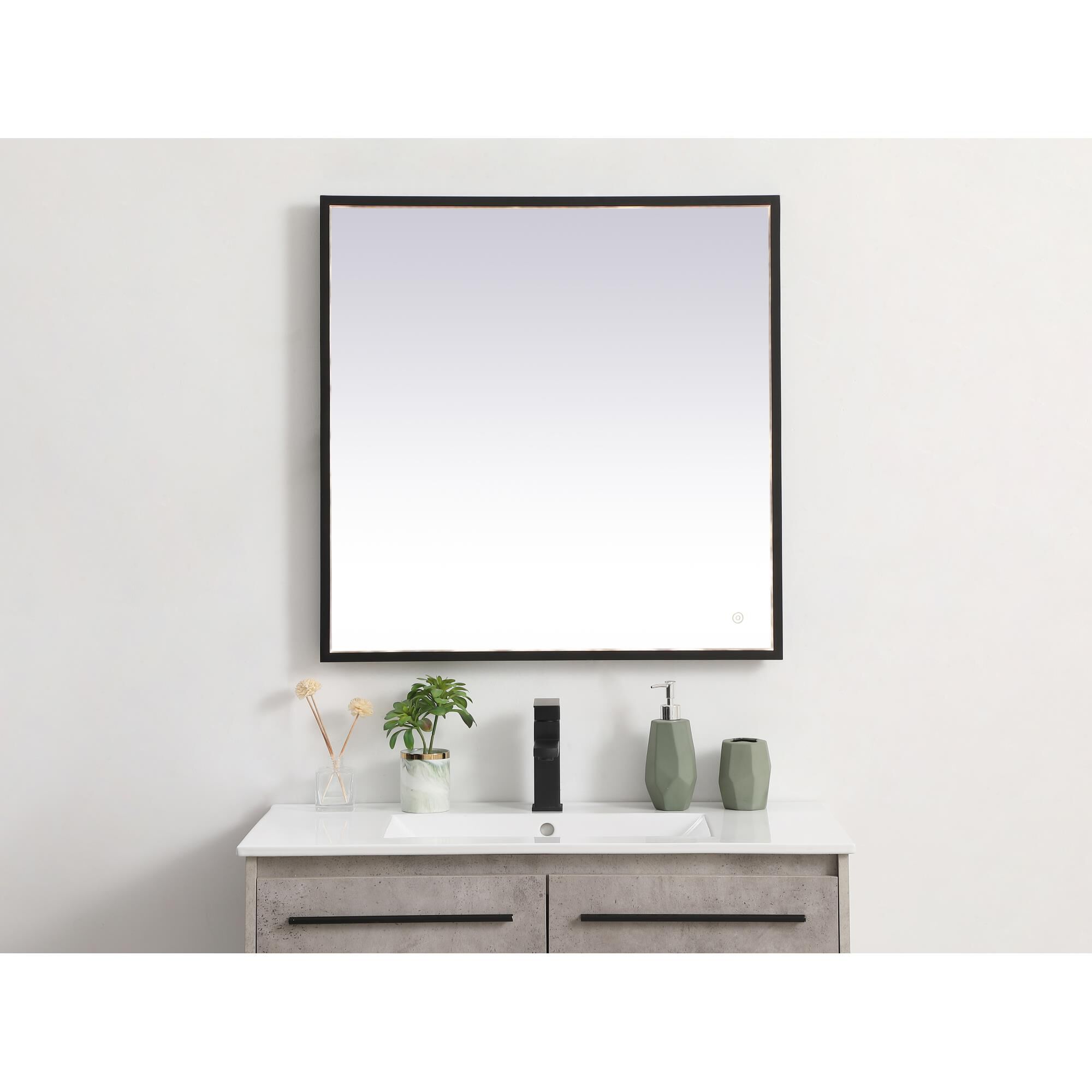 Pier LED Lighted Mirror by Elegant Decor