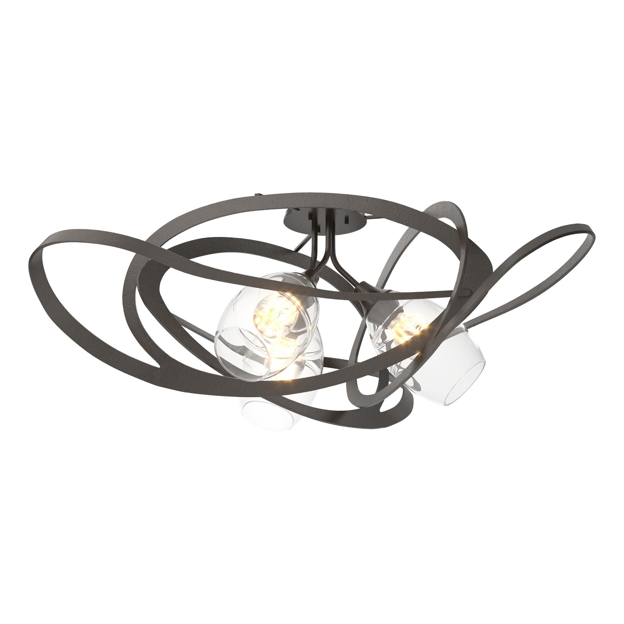 Shown in Oil Rubbed Bronze finish and Clear glass